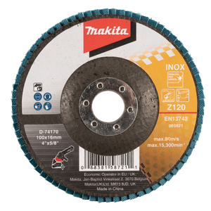 Makita D-74170 Flap Disc 100mm Z120 Flat Type