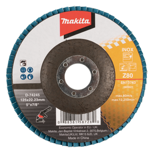 Makita D-74245 Flap Disc 125mm Z80 Flat Type