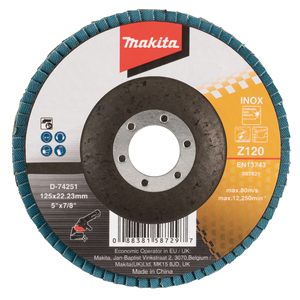 Makita D-74251 Flap Disc 125mm Z120 Flat Type
