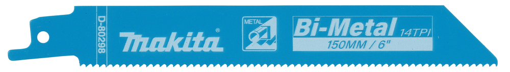 Makita D-80298 Reciprosaw Blade, Metal 14tpi 150mm