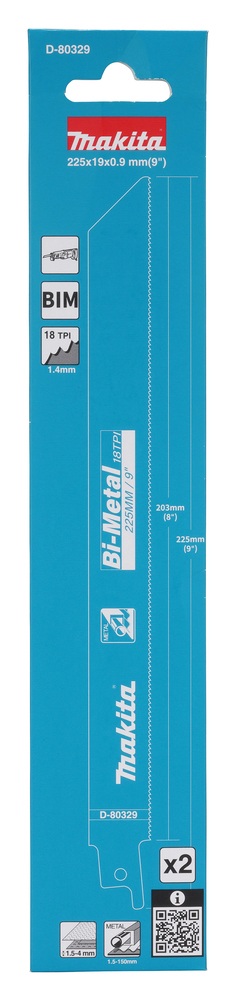 Makita D-80329 Recipro Saw Blade, Metal 18tpi 225mm - photo 2