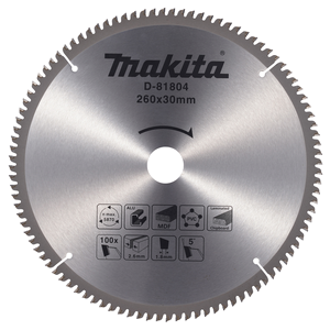 Makita D-81804 Tct Saw Blade 260x30x100 Multi Purpose