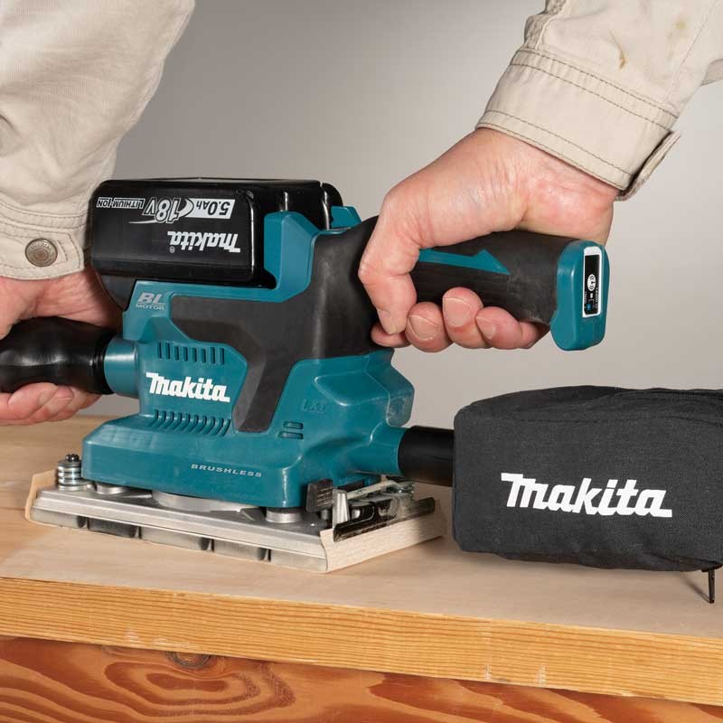 Makita DBO381Z 18V Cordless Finishing Sander with AWS - photo 3