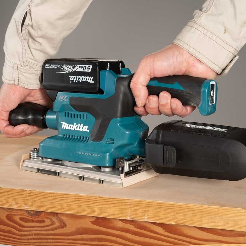 Makita DBO381Z 18V Cordless Finishing Sander with AWS - photo 2