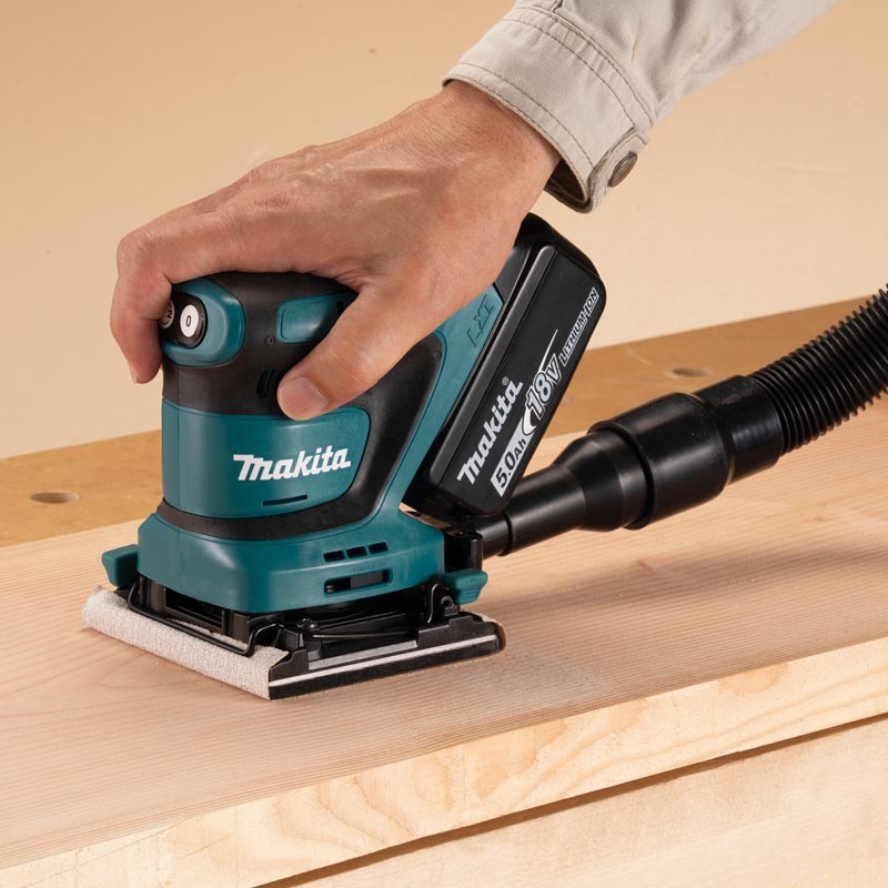 Makita DBO480Z 18V Cordless Finishing Sander Resin Base - photo 2