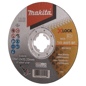 Makita E-00418 Cut Off 5"(125x1.2x22.23mm)a60t-Bf Xlock - photo 2