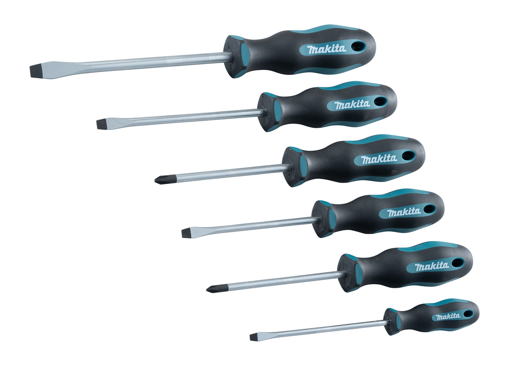 Makita E-10506 Screw Driver 6pcs Sl4.0,5.5,6.5,8,ph1,2