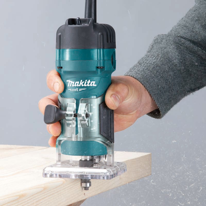 Makita M3700B 6mm 530W Fixed Base Trimmer - photo 2
