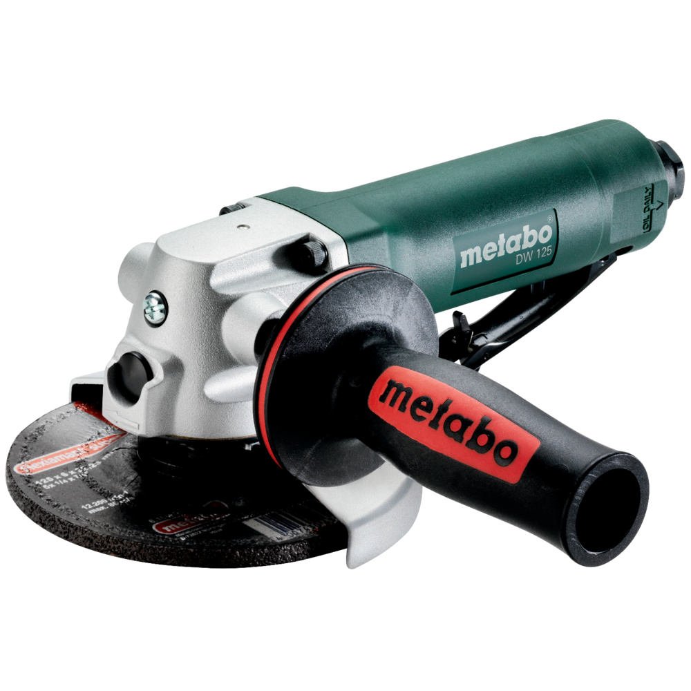 Metabo DW 125 Angle Grinder - 125mm / 500 L/Min / 6.2 Bar / 10000rpm