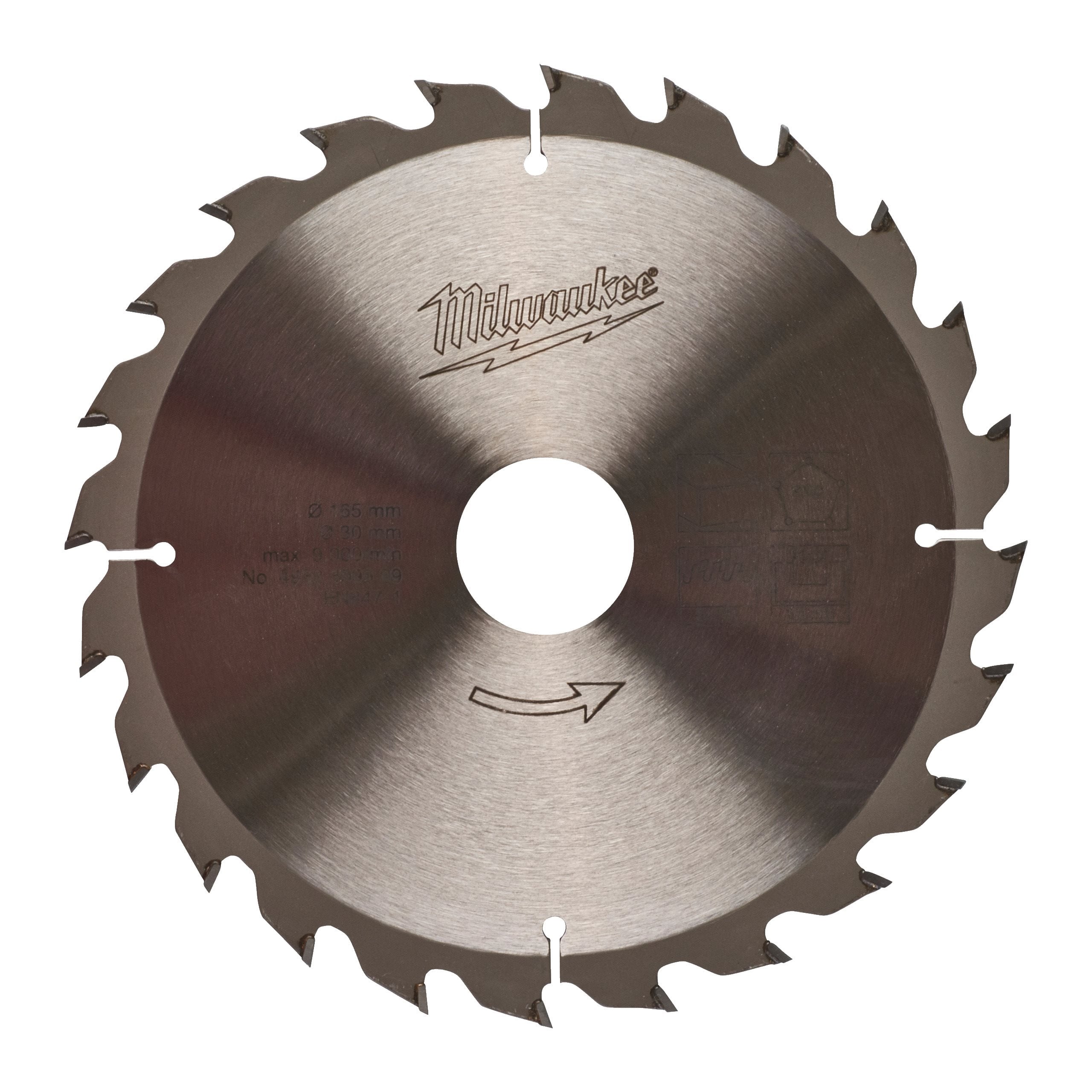 Milwaukee 4932399909 Circular Saw Blade 165/30 Z24