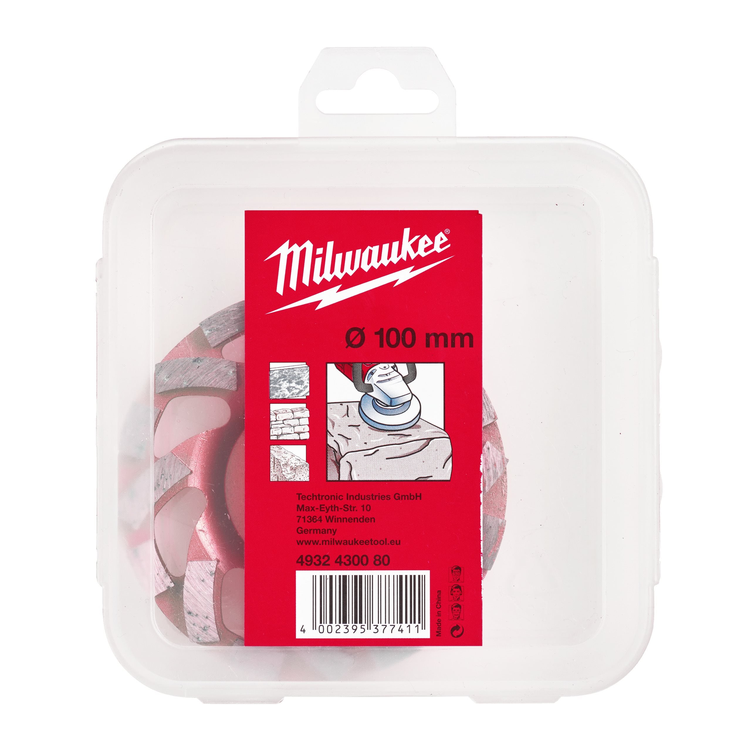 Milwaukee 4932430080 100mm Diamond Cup Wheel - photo 2