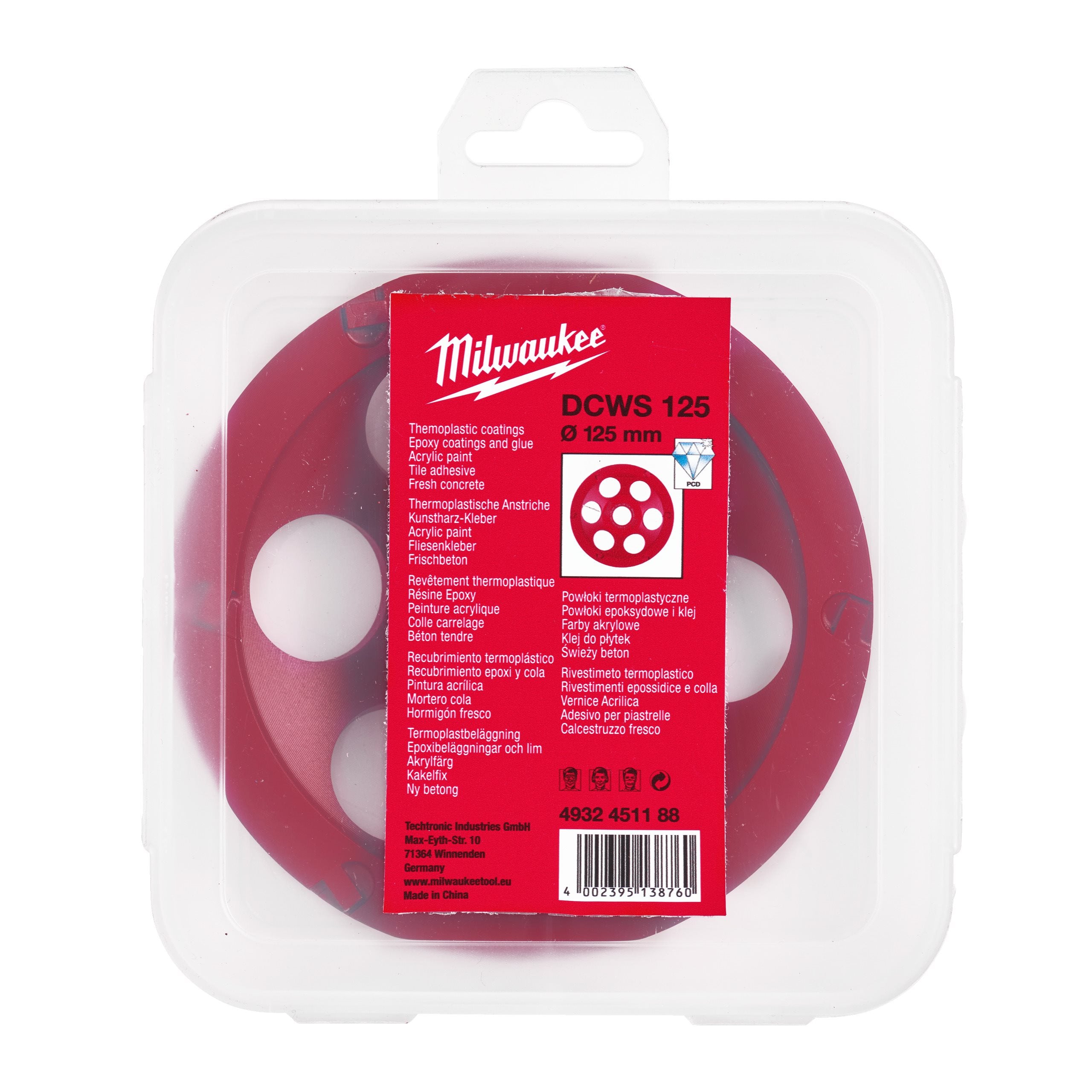 Milwaukee 4932451188 Dcws Pcd Diamond Cup Wheel 125 Mm - photo 2