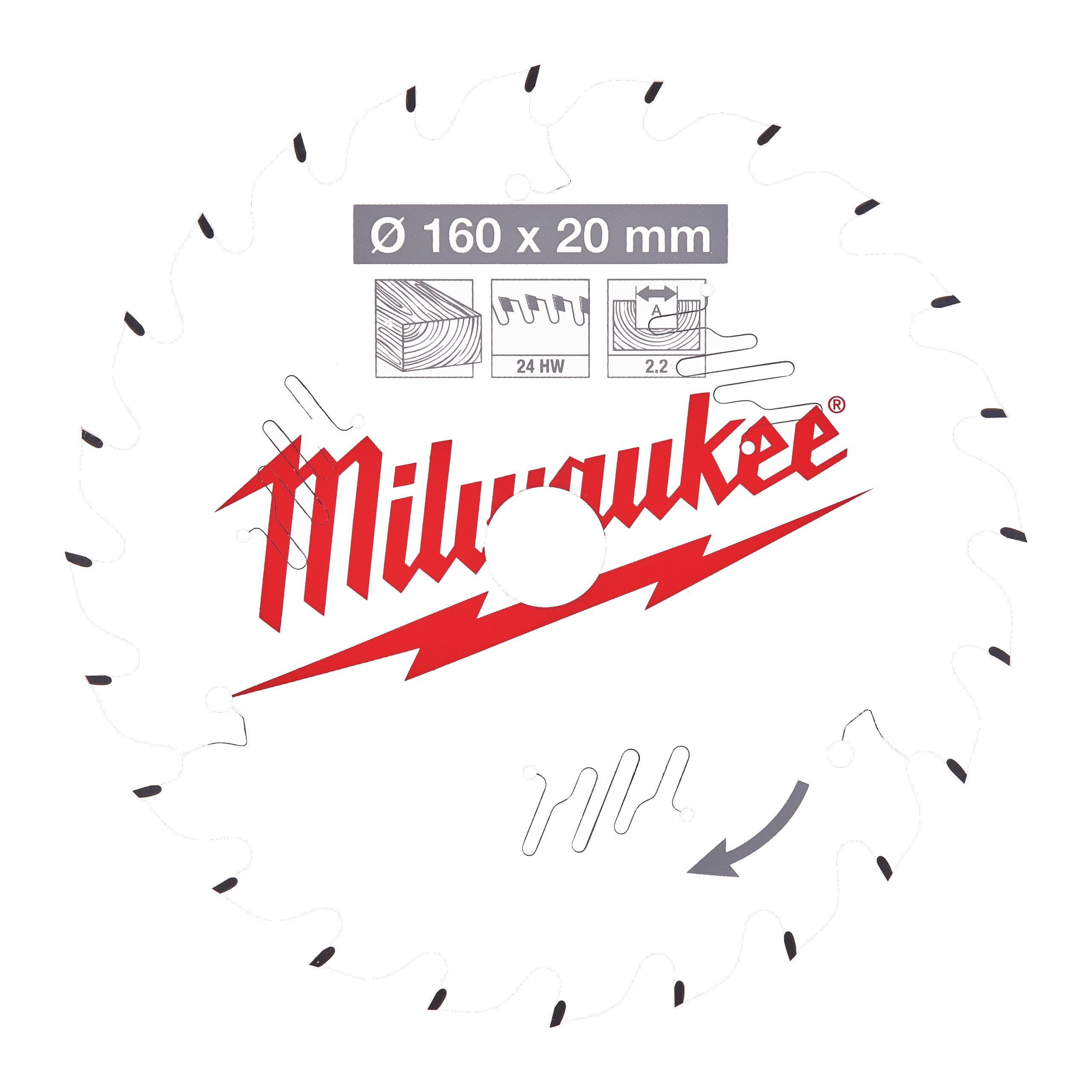 Milwaukee 4932471290 Csb P W 160 X 20 X 2,2 X 24atb