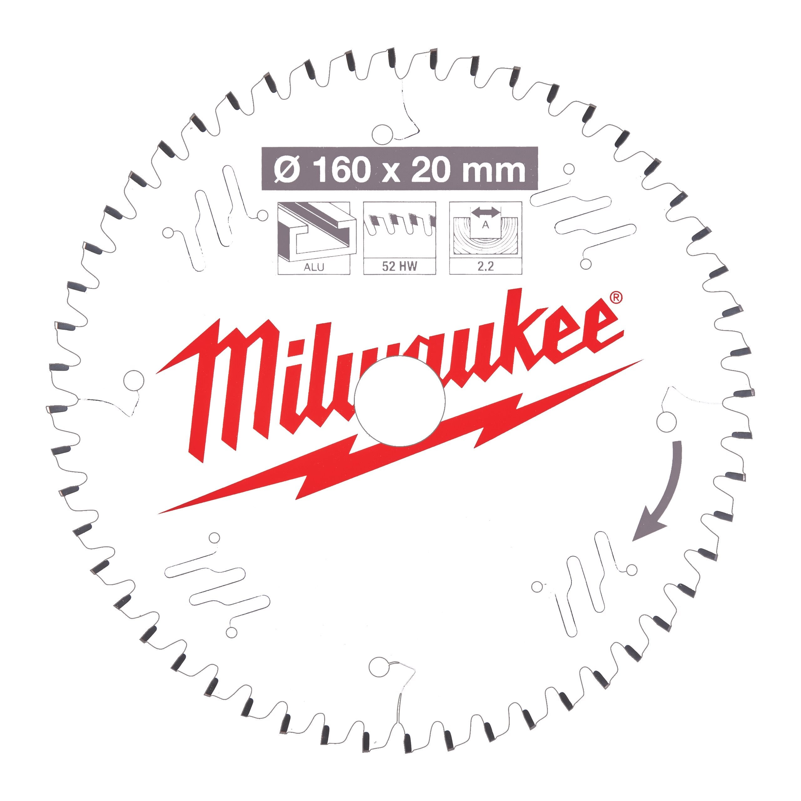 Milwaukee 4932471292 Csb P W 160 X 20 X 2,2 X 52tf