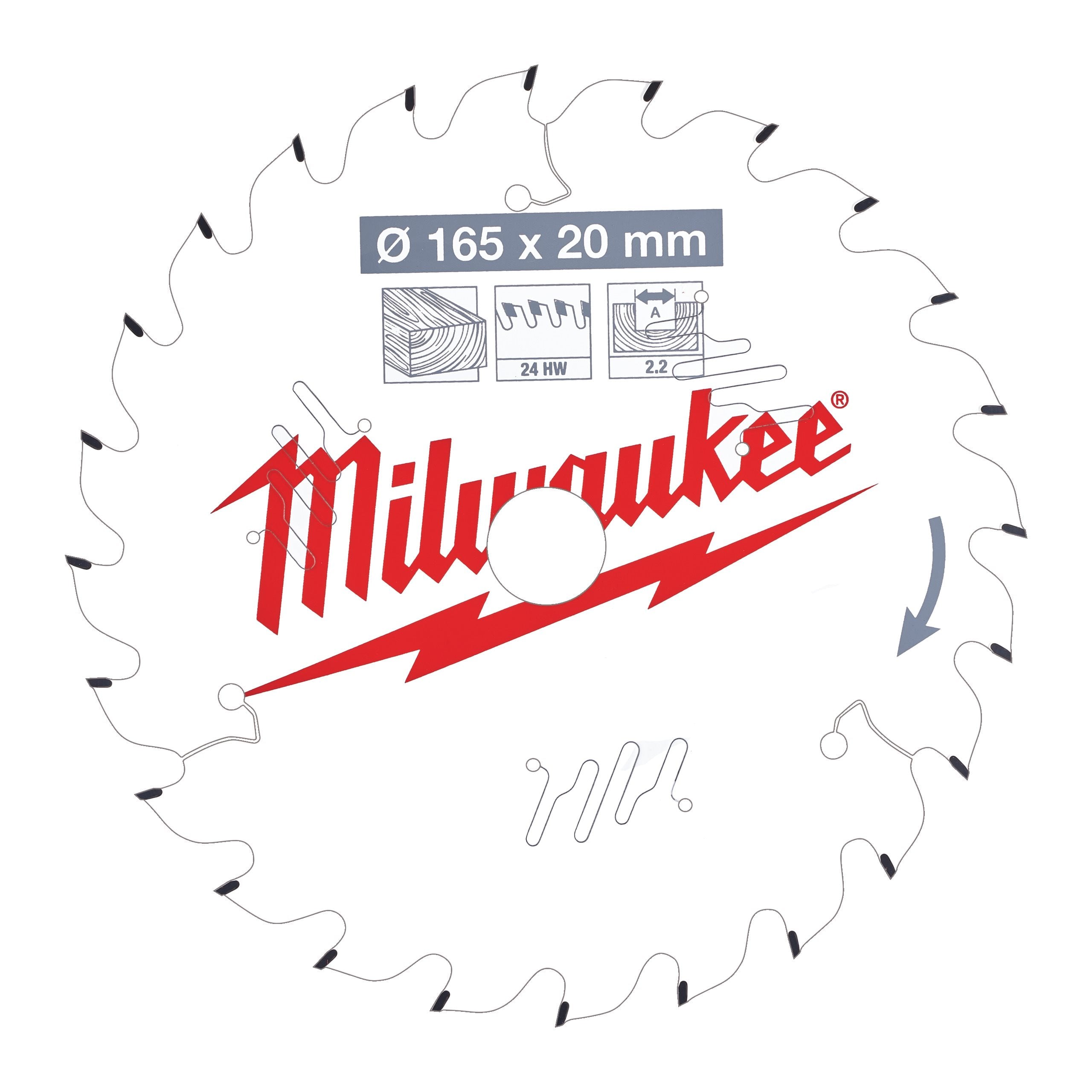 Milwaukee 4932471294 Csb P W 165 X 20 X 2,2 X 24atb