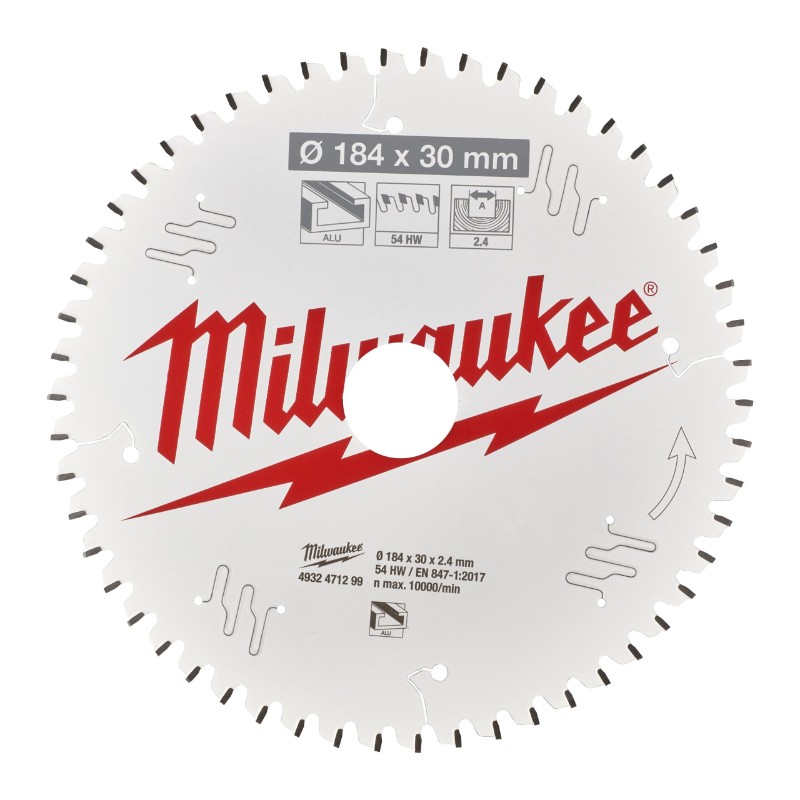 Milwaukee 4932471299 Circular Saw Blades for Hand Held Circular Saws – CSB P Alu184 x 30 x 2.4 x 54TF neg. - photo 2