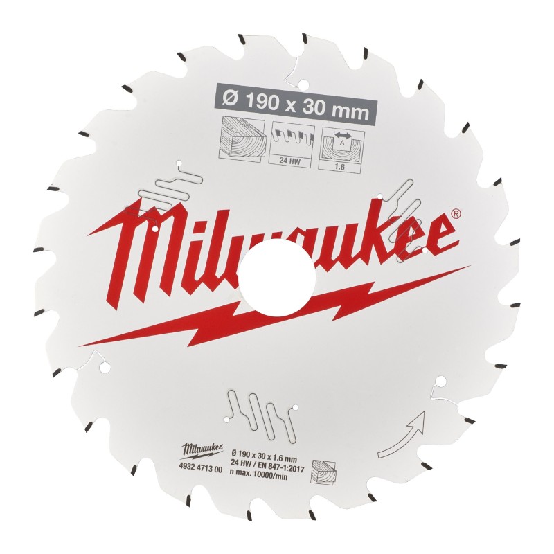 Milwaukee 4932471300 Circular Saw Blades for Hand Held Circular Saws – CSB P W 190 x 30 x 1.6 x 24ATB - photo 2