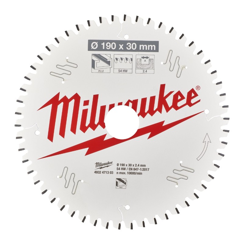 Milwaukee 4932471303 Circular Saw Blades for Hand Held Circular Saws – CSB P Alu190 x 30 x 2.4 x 54TF neg. - photo 2