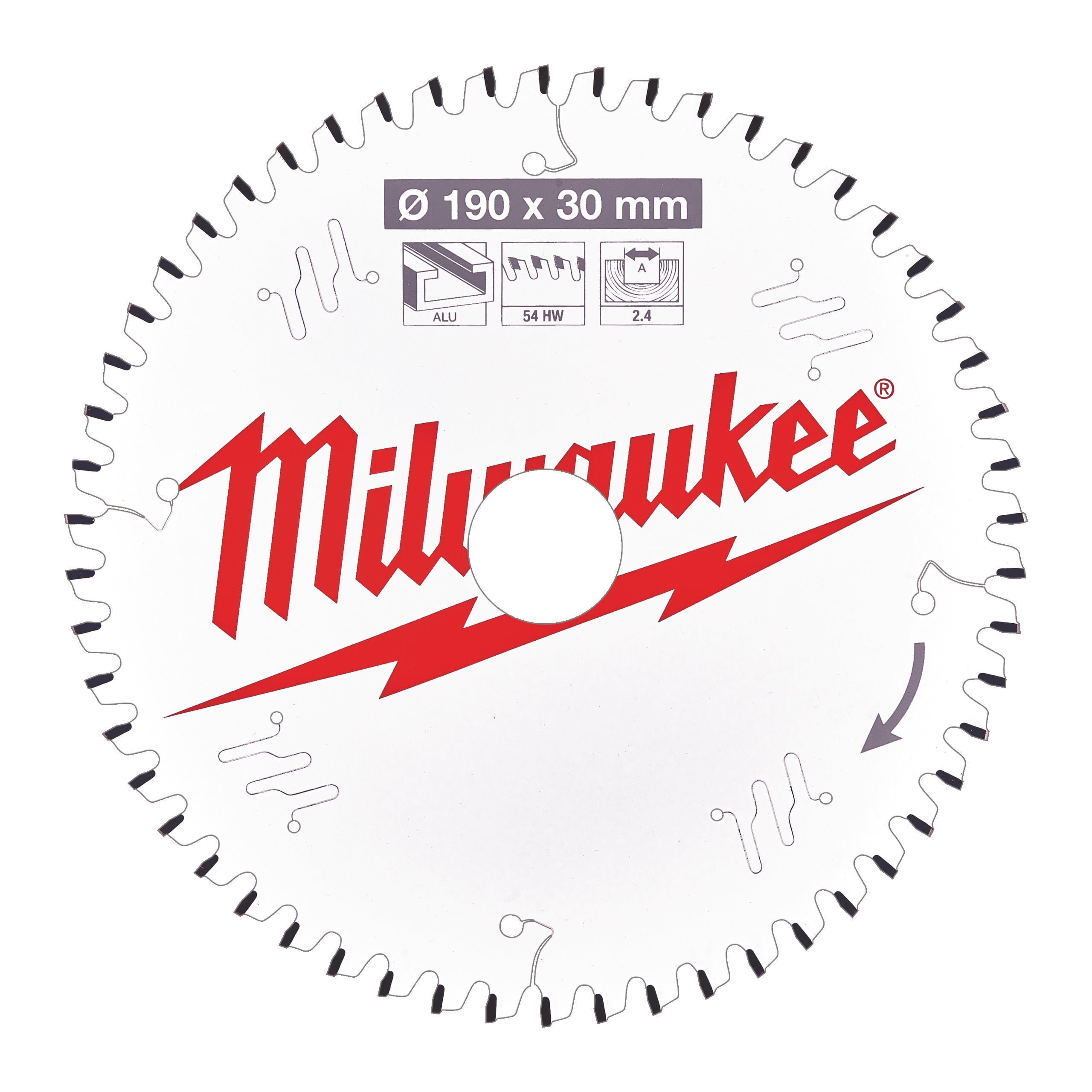 Milwaukee 4932471303 Csb P Alu 190 X 30 X 2,4 X 54tf Neg.