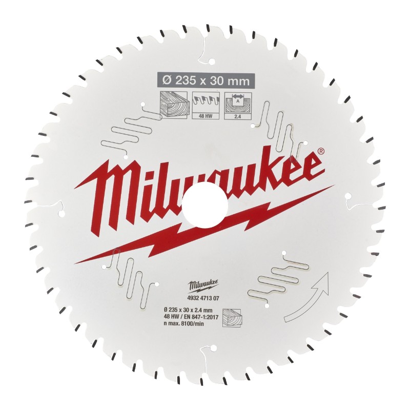 Milwaukee 4932471307 Circular Saw Blades for Hand Held Circular Saws – CSB P W 235 x 30 x 2.4 x 48ATB - photo 2