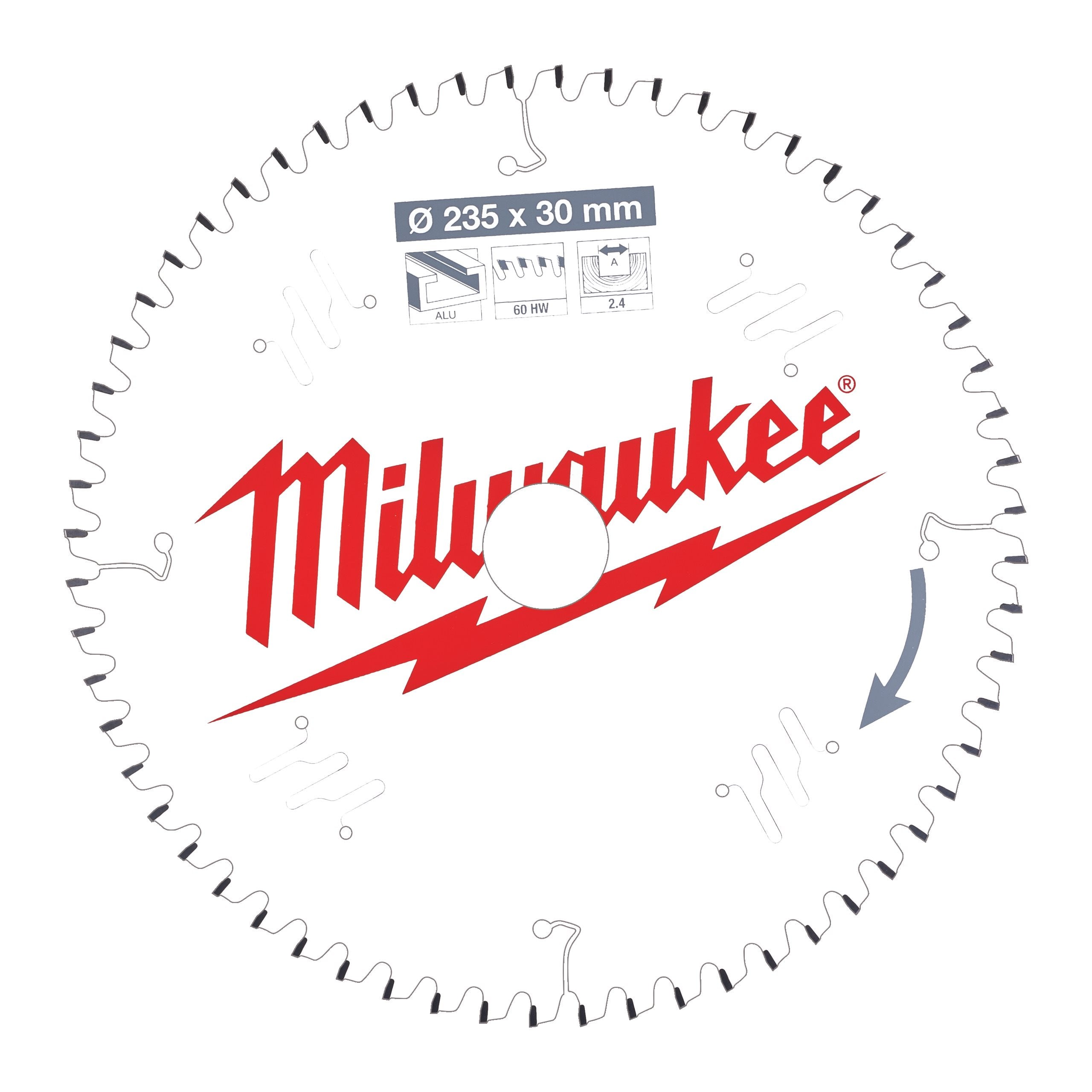 Milwaukee 4932471309 Csb P Alu 235 X 30 X 2,4 X 60tf Neg.