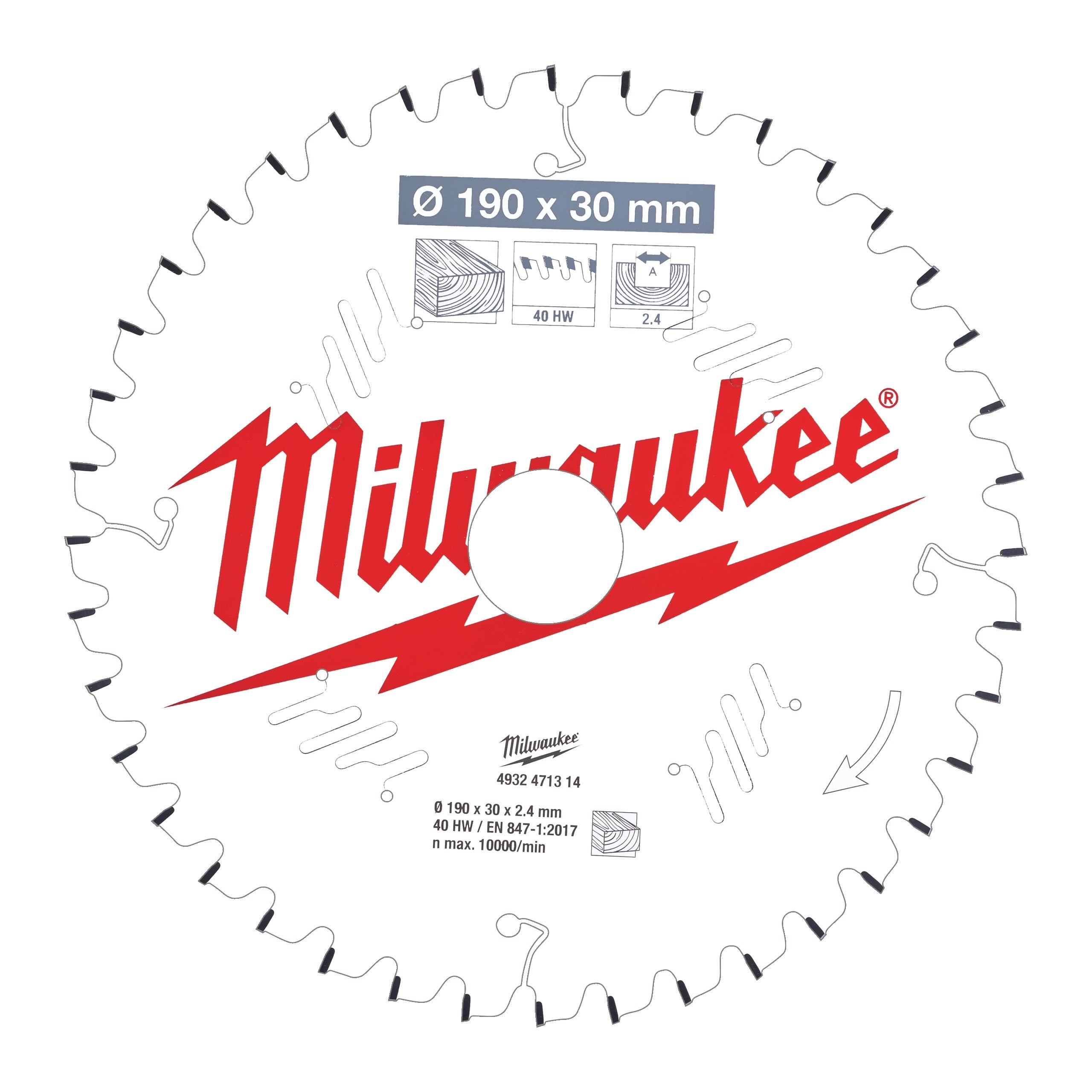 Milwaukee 4932471314 Csb Ms W 190 X 30 X 2,4 X 40atb Neg.