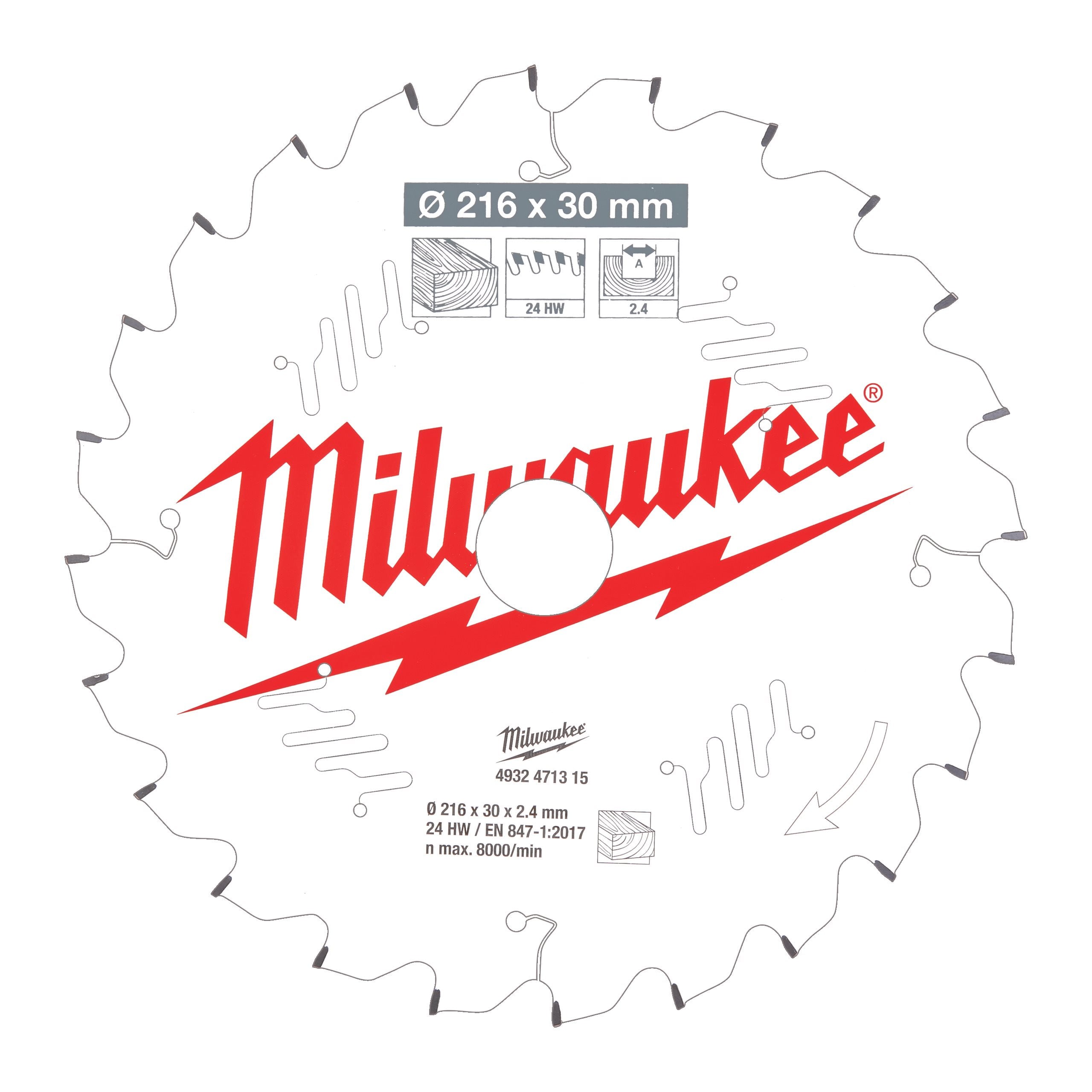 Milwaukee 4932471315 Csb Ms W 216 X 30 X 2,4 X 24atb Neg.