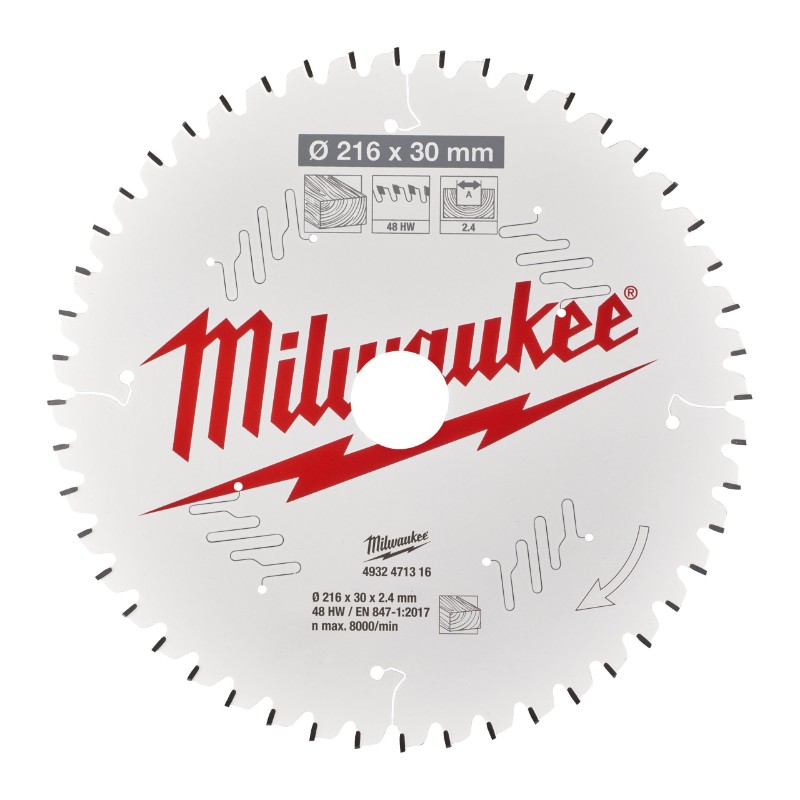 Milwaukee 4932471316 Circular Saw Blades for Mitre Saws – CSB MS W 216 x 30 x 2.4 x 48ATB neg. - photo 2