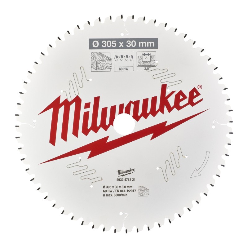 Milwaukee 4932471321 Circular Saw Blades for Mitre Saws – CSB MS W 305 x 30 x 3.0 x 60ATB neg. - photo 2