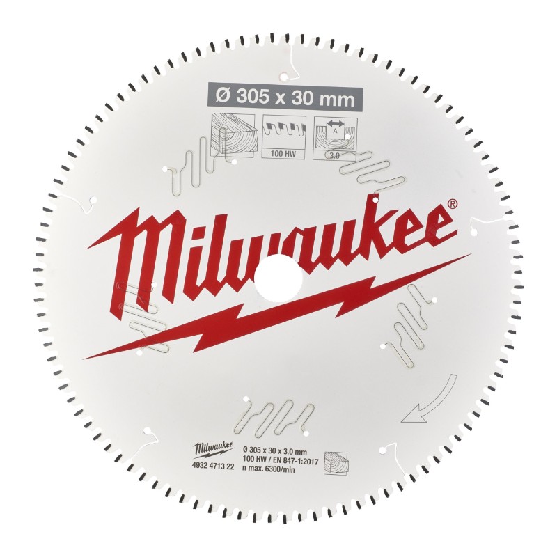 Milwaukee 4932471322 Circular Saw Blades for Mitre Saws – CSB MS W 305 x 30 x 3.0 x 100ATB neg. - photo 2