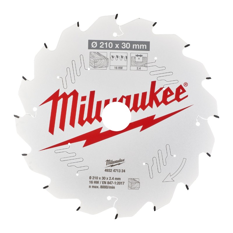 Milwaukee 4932471324 Circular Saw Blades for Hand Held Circular Saws – CSB P W 210 x 30 x 2.4 x 16ATB - photo 2