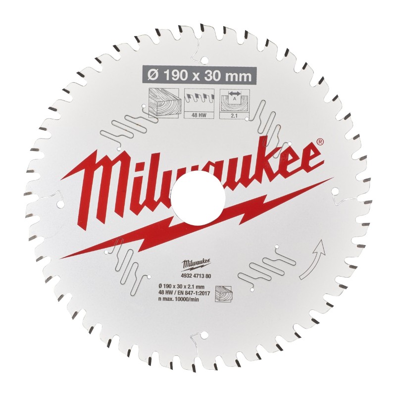 Milwaukee 4932471380 Circular Saw Blades for Hand Held Circular Saws – CSB P W 190 x 30 x 2.1 x 48ATB - photo 2