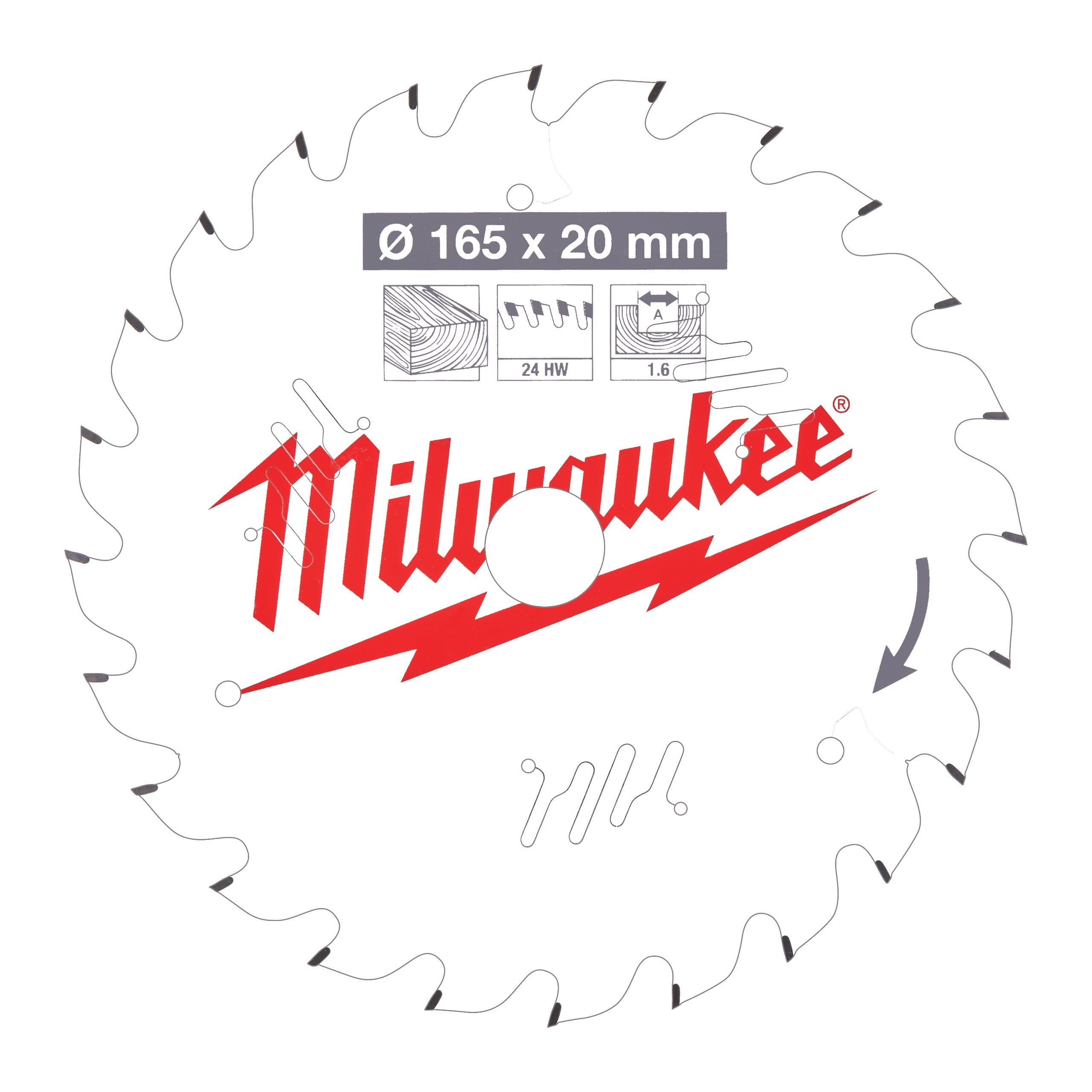 Milwaukee 4932471931 Csb P W 165 X 20 X 1.6 X 24atb