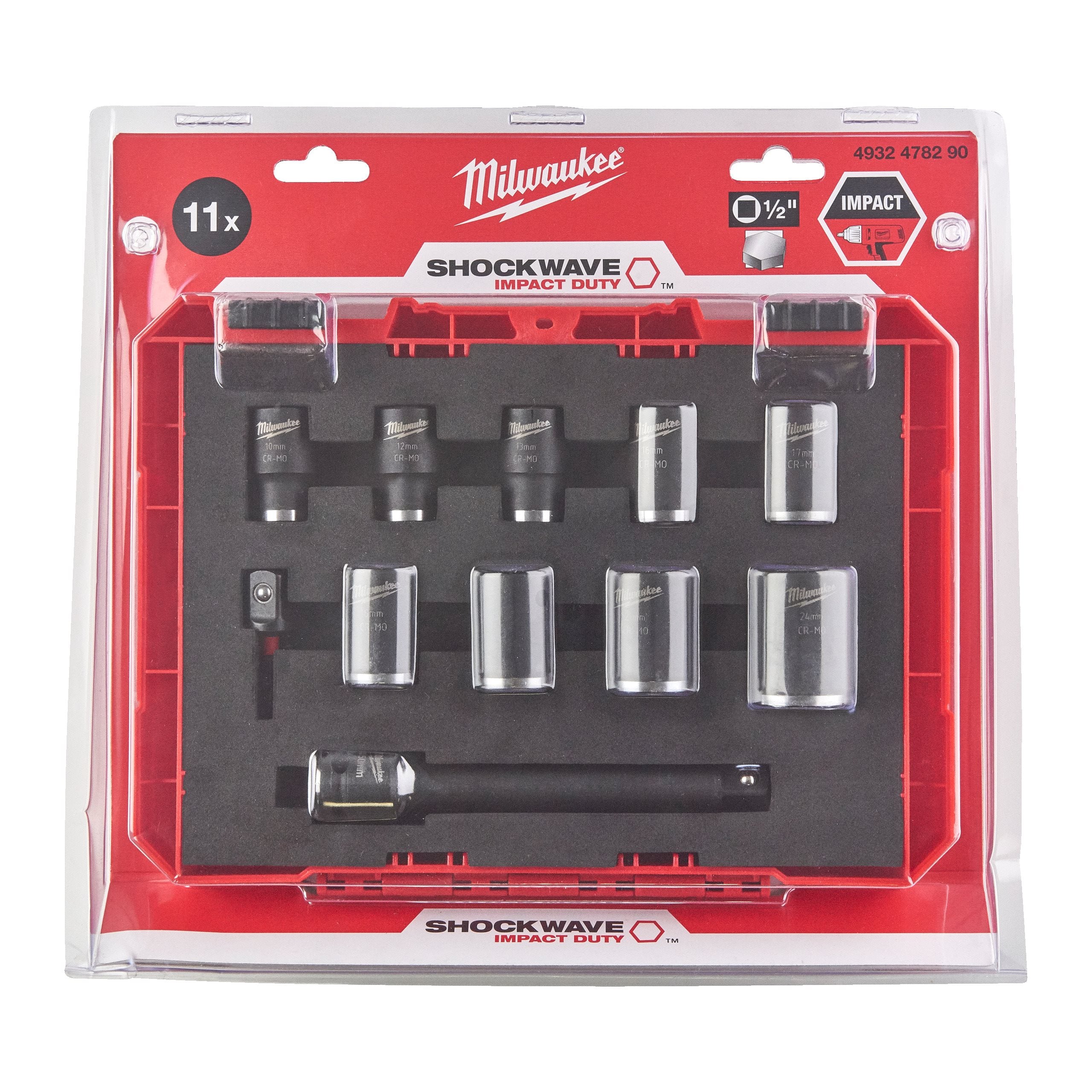 Milwaukee 4932478290 Set Shw 1/2 Sktset Short - 11pc - photo 2