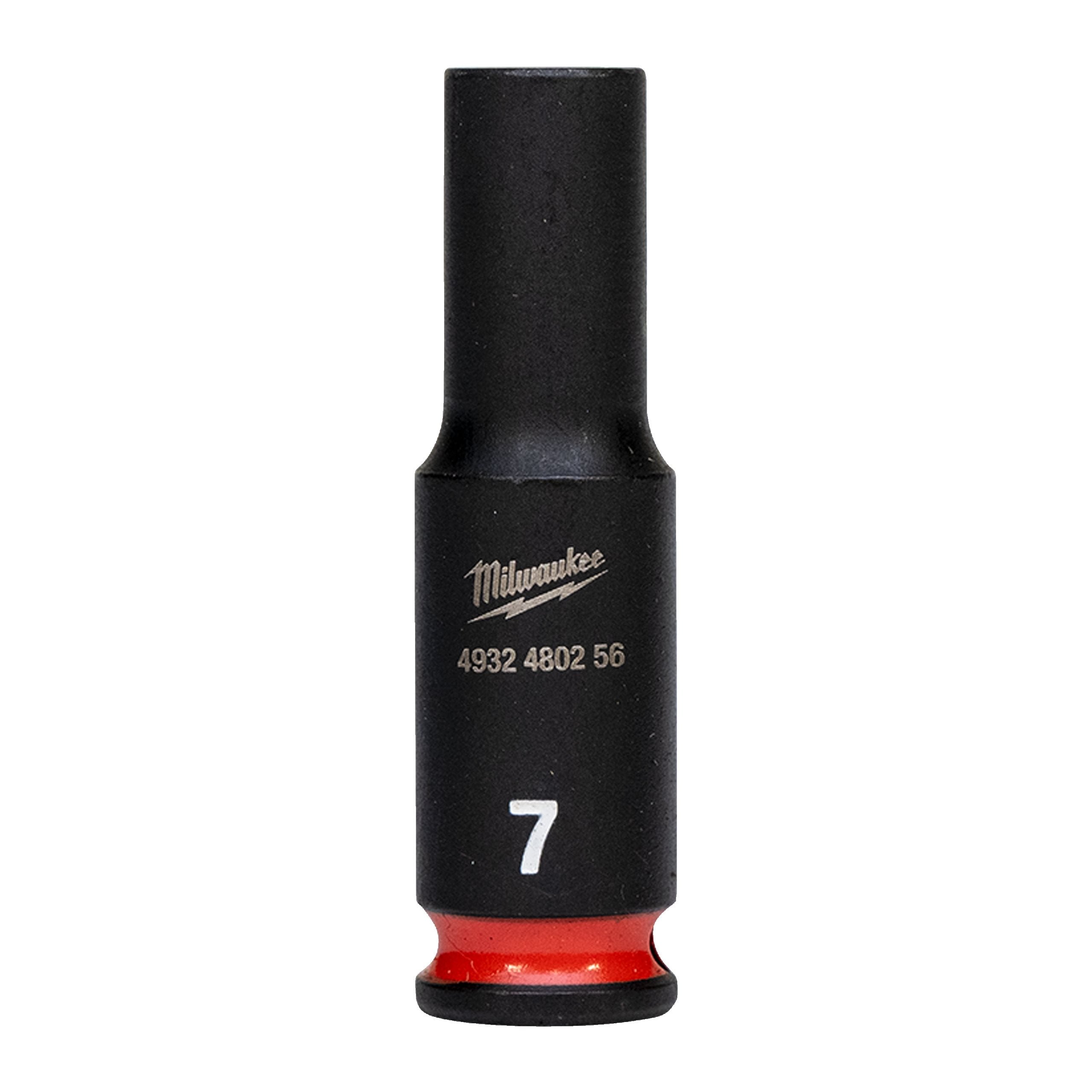 Milwaukee 4932480256 Shockwave 1/4" Square Long Socket 7 Mm