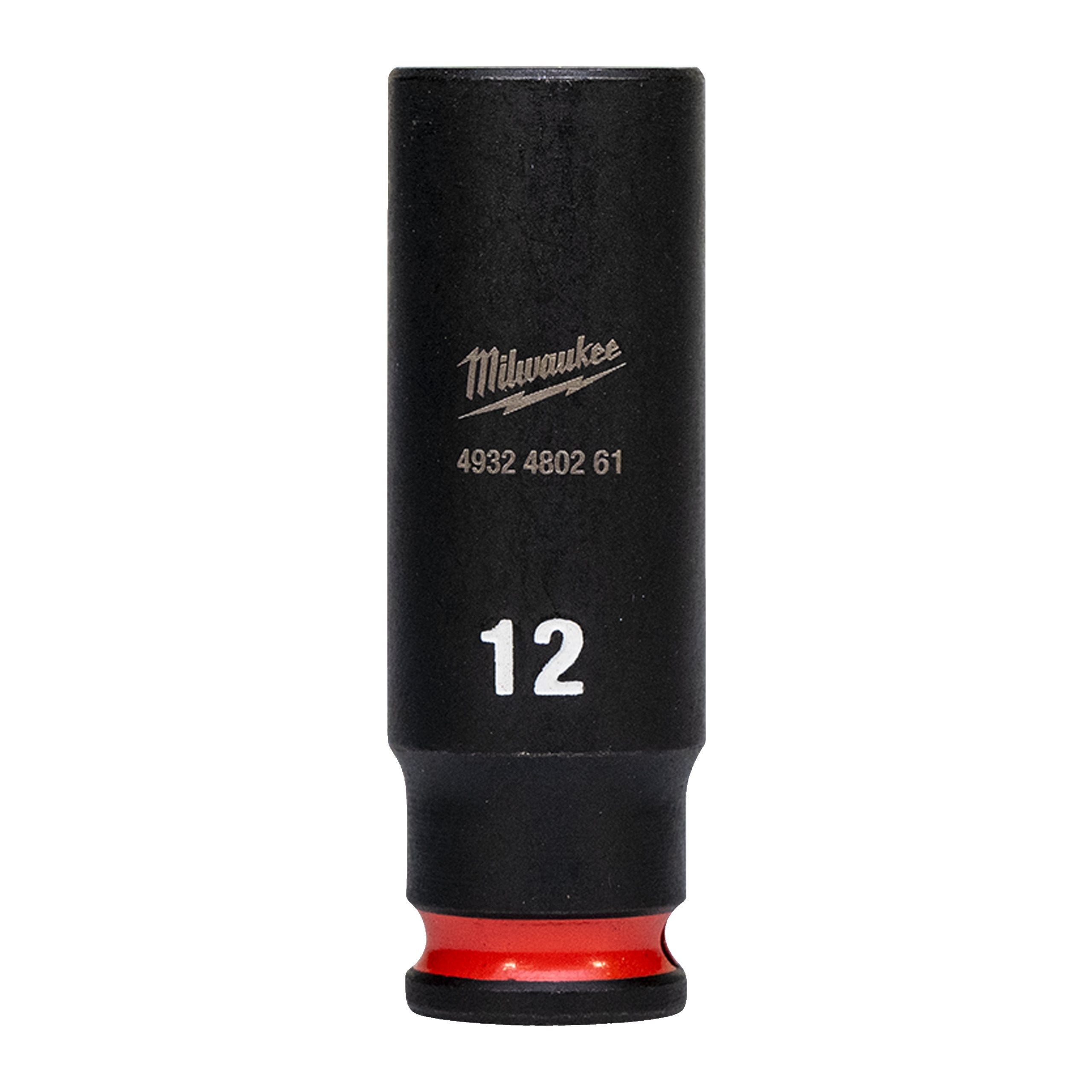 Milwaukee 4932480261 Shockwave 1/4" Square Long Socket 12 Mm