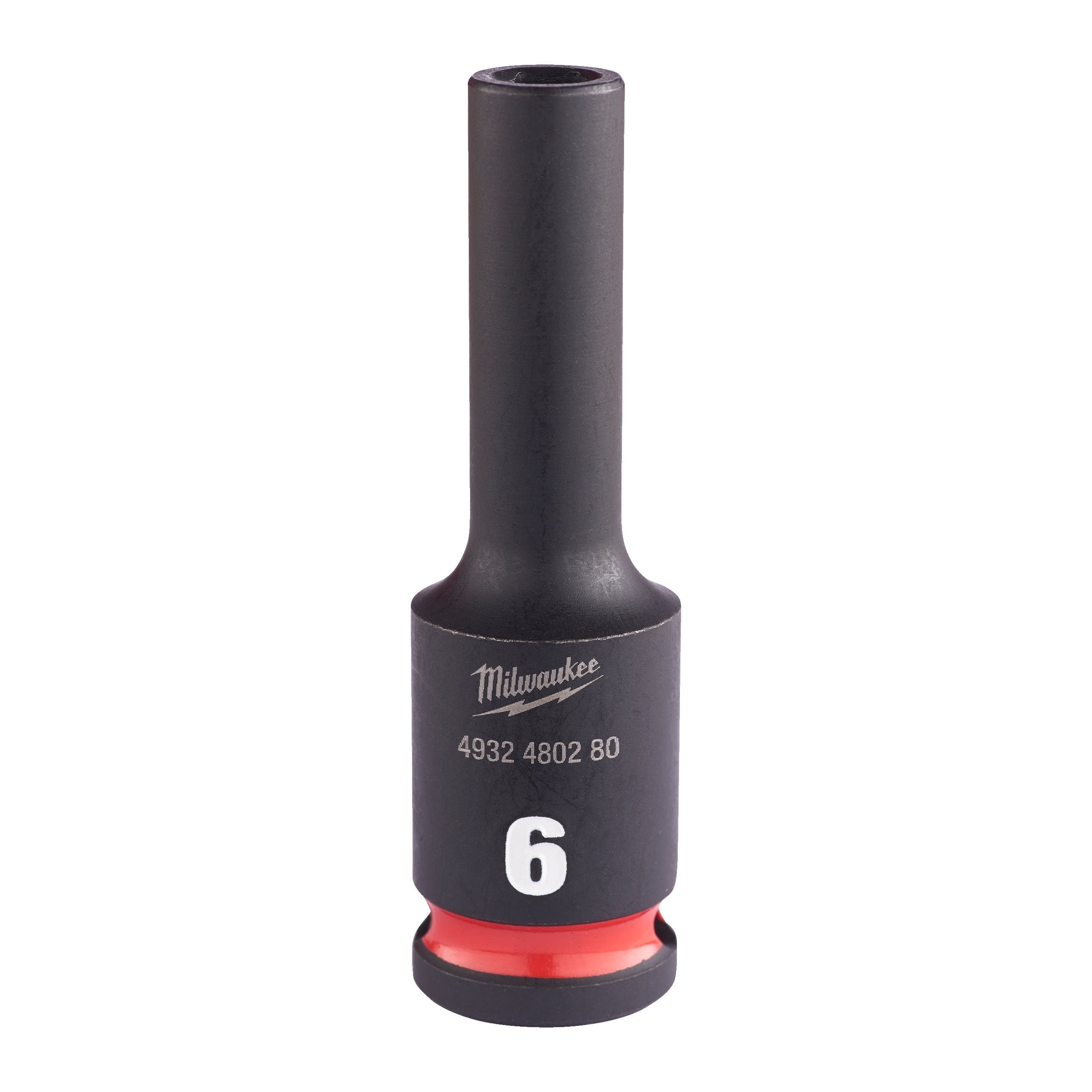 Milwaukee 4932480280 Shockwave 3/8" Square Long Socket 6 Mm