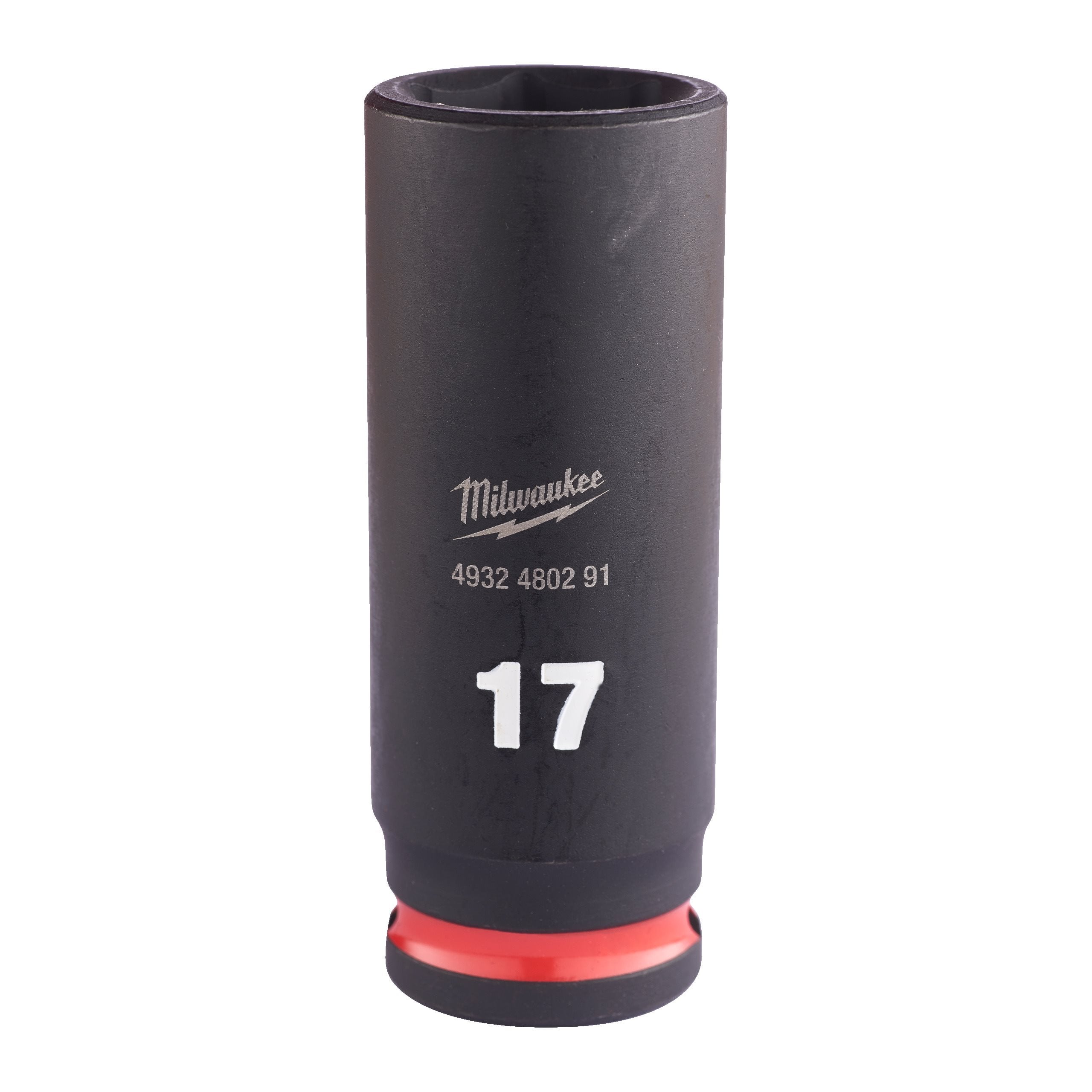 Milwaukee 4932480291 Shockwave 3/8" Square Long Socket 17 Mm