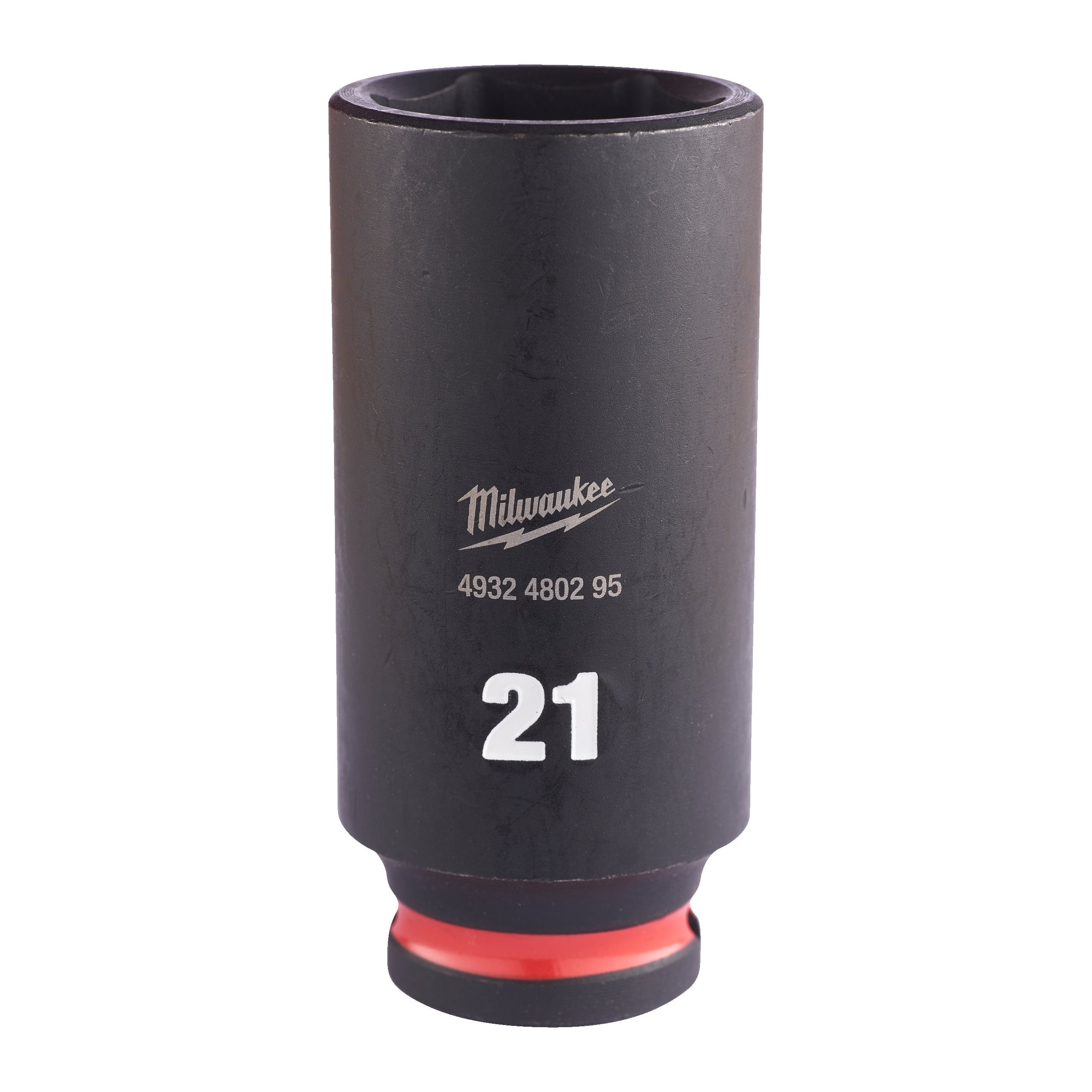 Milwaukee 4932480295 Shockwave 3/8" Square Long Socket 21 Mm