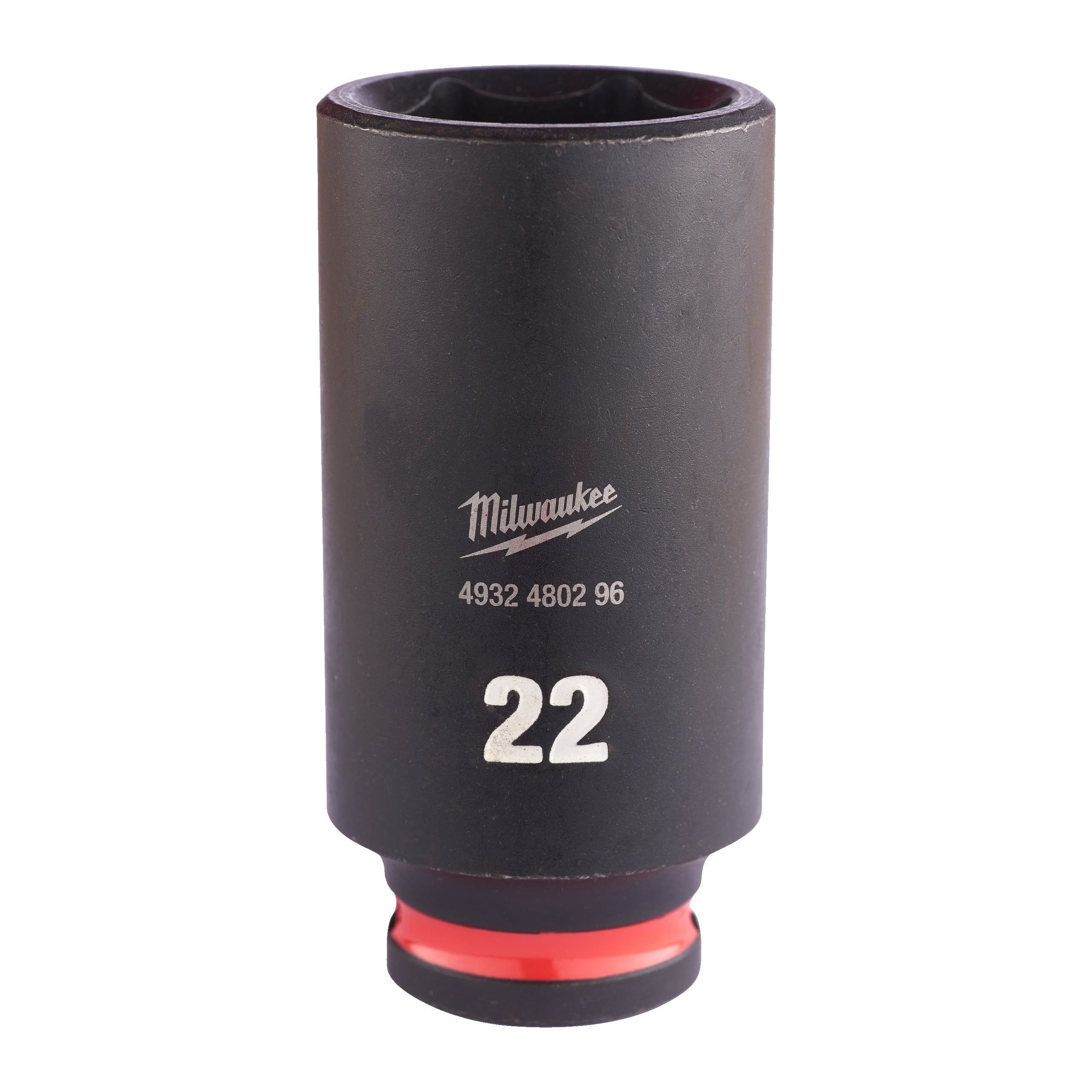 Milwaukee 4932480296 Shockwave 3/8" Square Long Socket 22 Mm