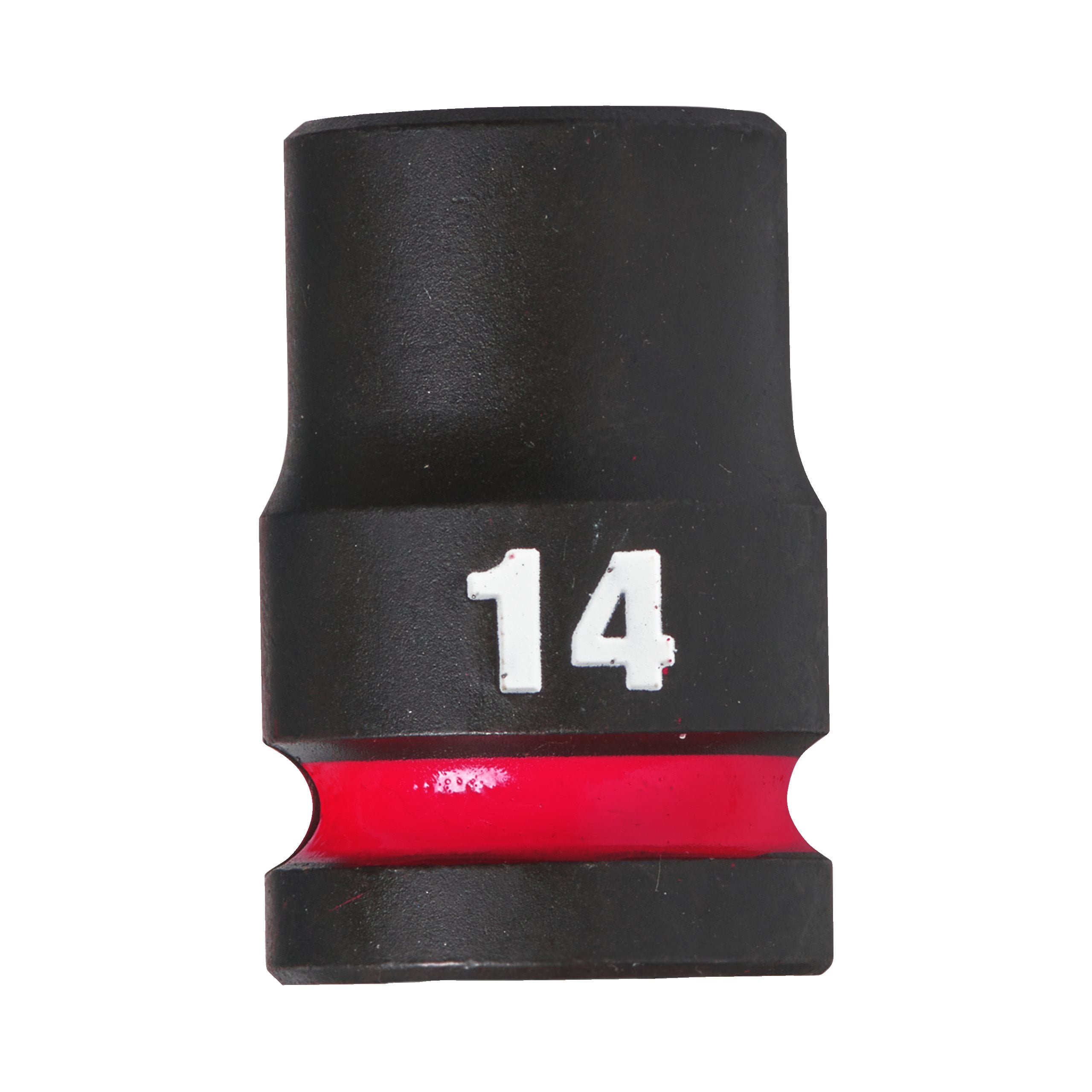 Milwaukee 4932480308 Shockwave 1/2" Square Short Socket 14 Mm