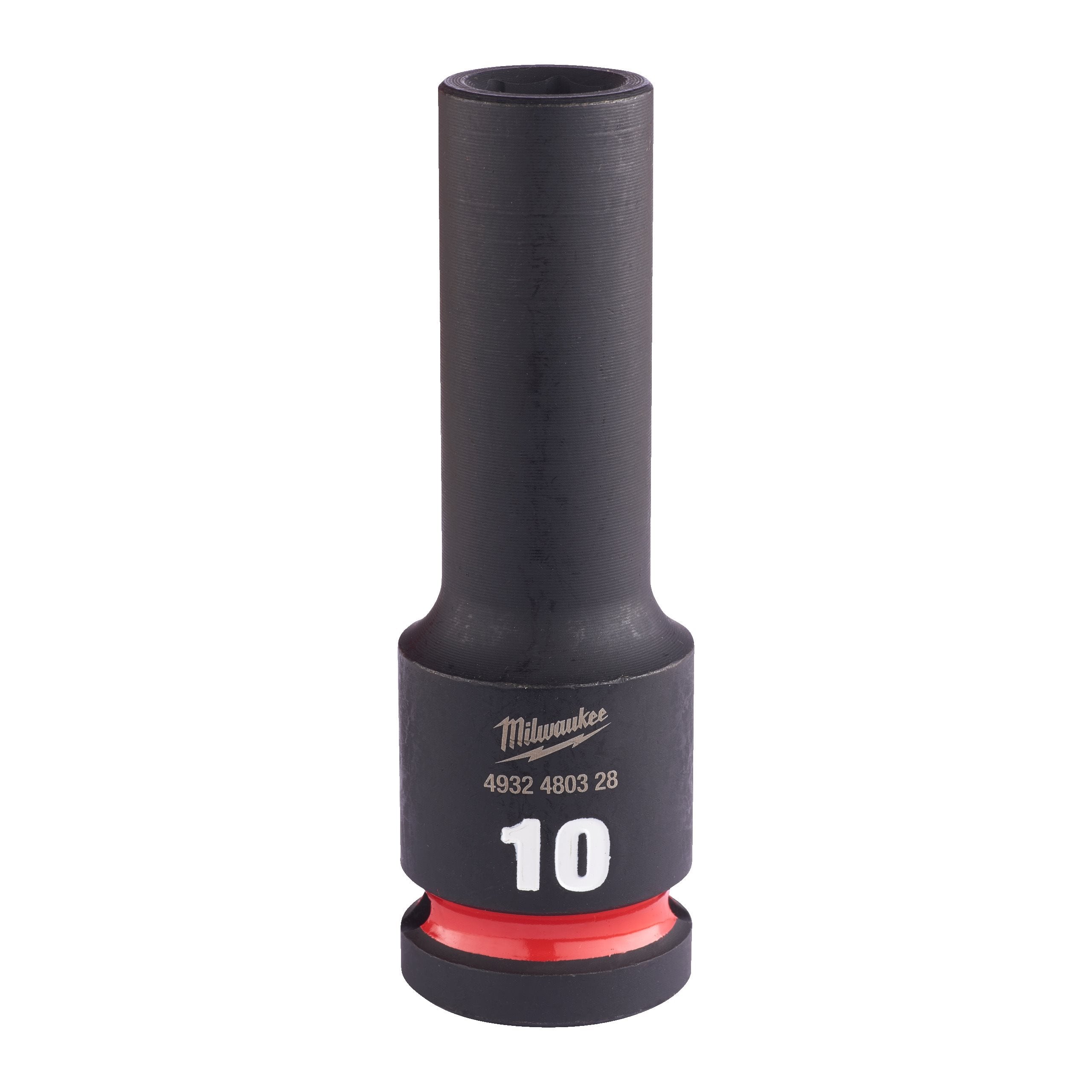 Milwaukee 4932480328 Shockwave 1/2" Square Long Socket 10 Mm