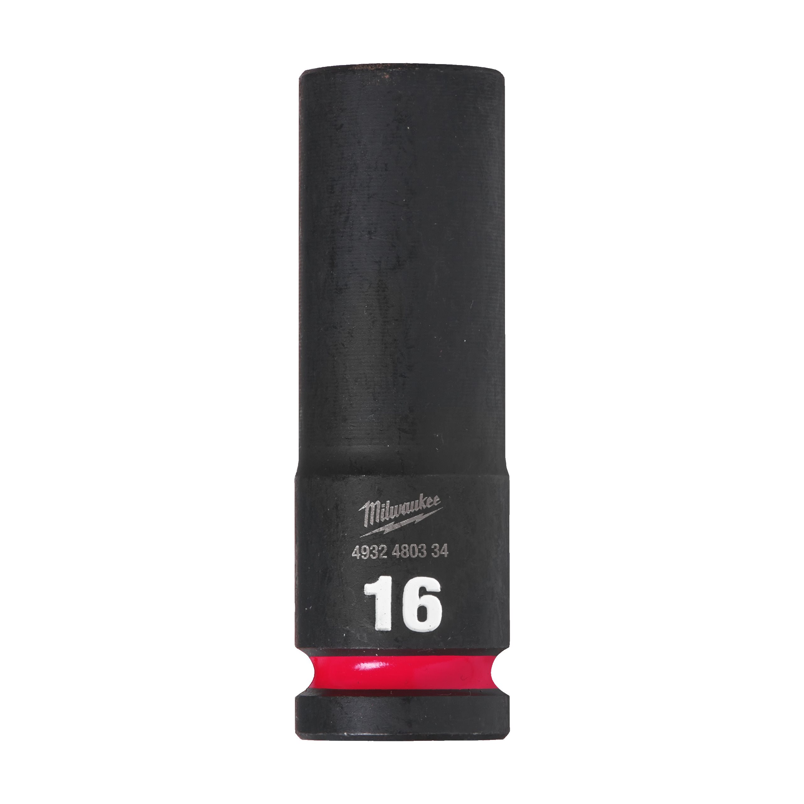 Milwaukee 4932480334 Shockwave 1/2" Square Long Socket 16 Mm