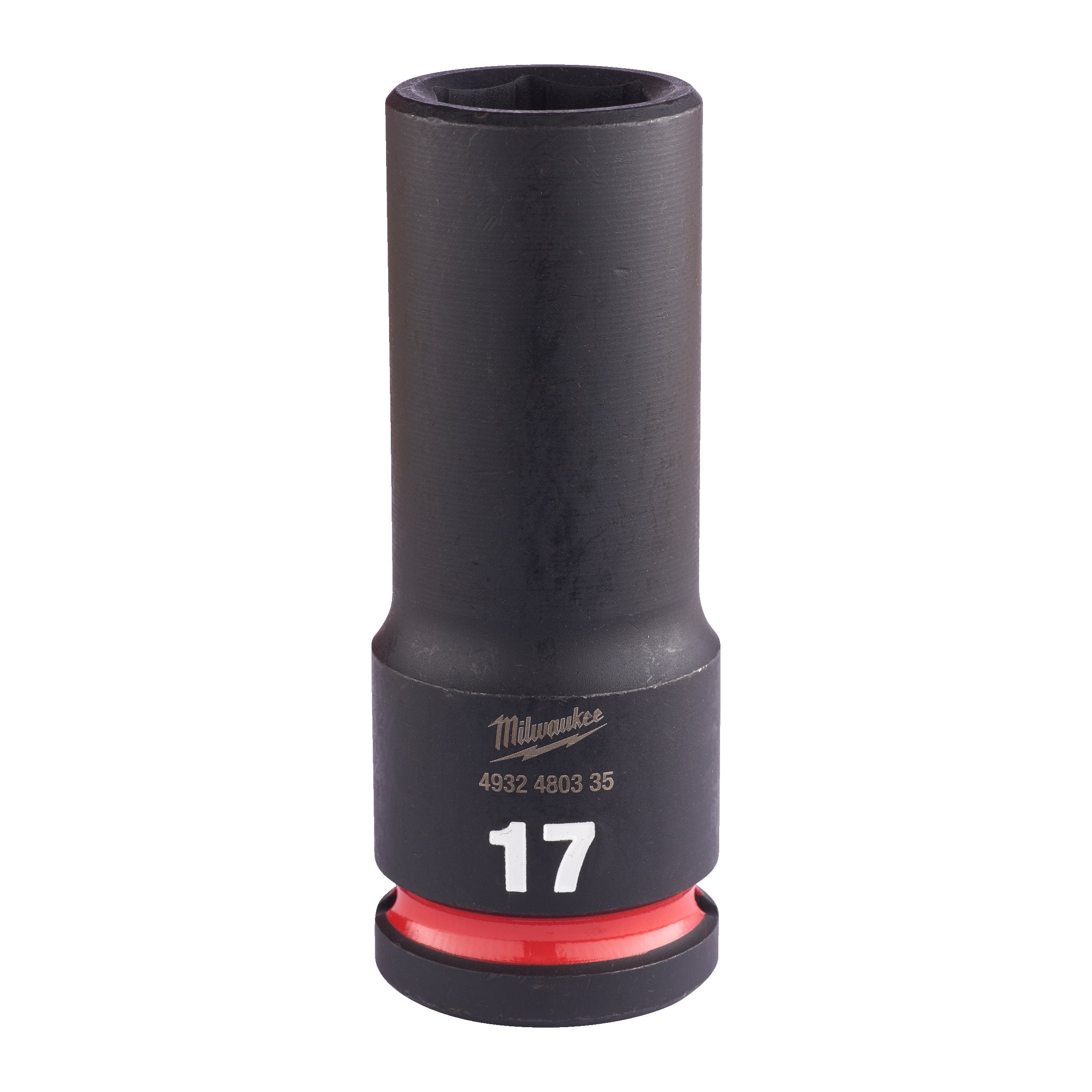 Milwaukee 4932480335 Shockwave 1/2" Square Long Socket 17 Mm