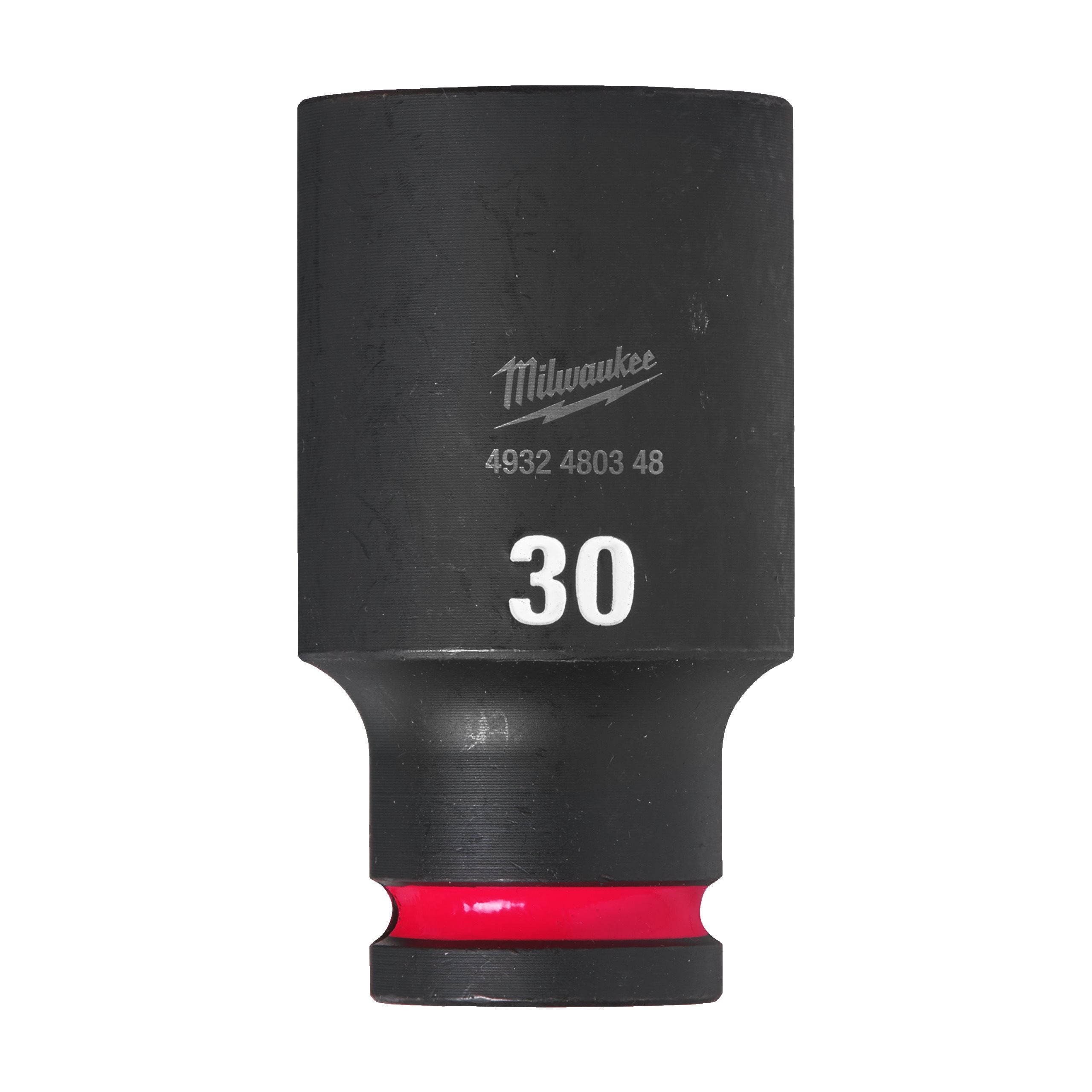 Milwaukee 4932480348 Shockwave 1/2" Square Long Socket 30 Mm