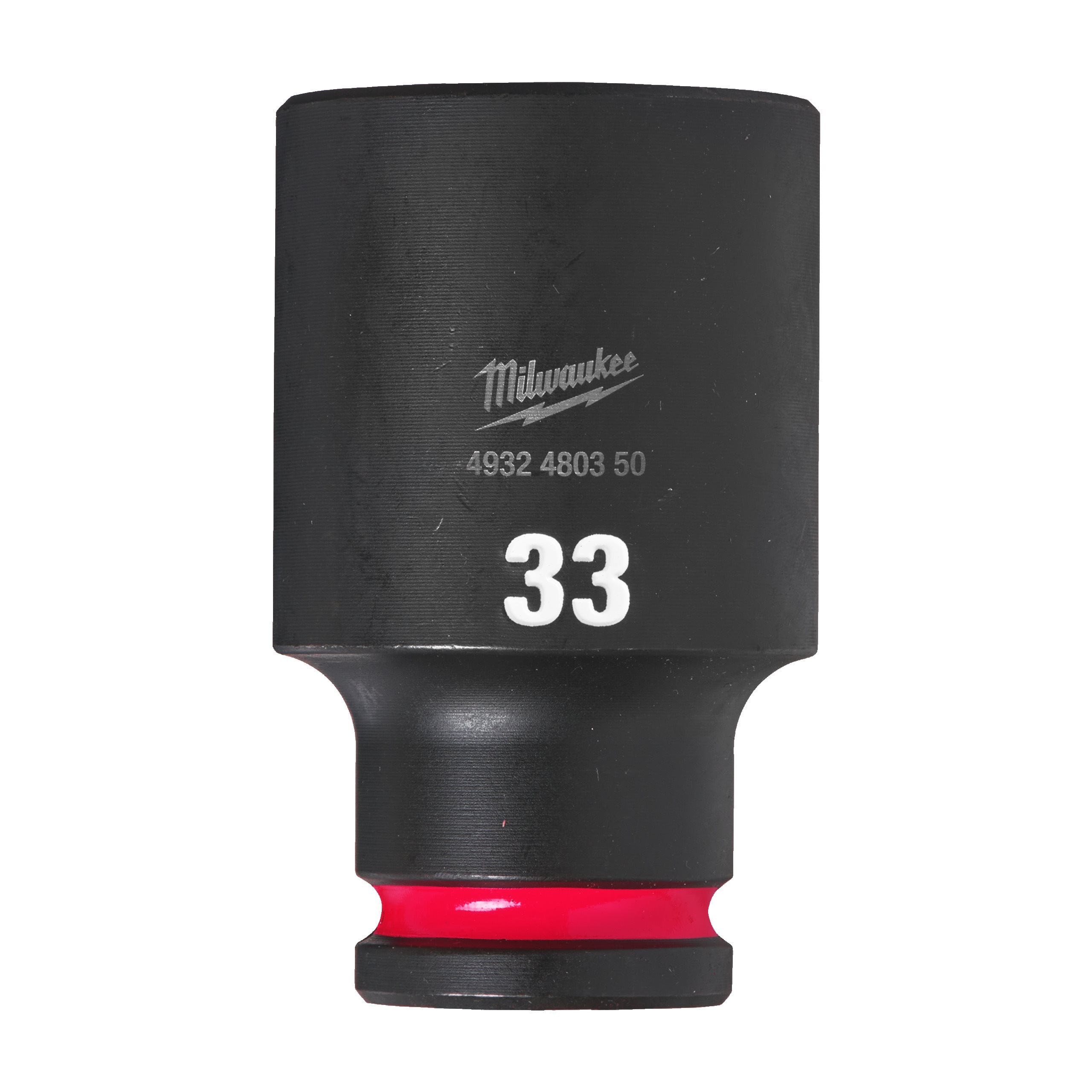 Milwaukee 4932480350 Shockwave 1/2" Square Long Socket 33 Mm