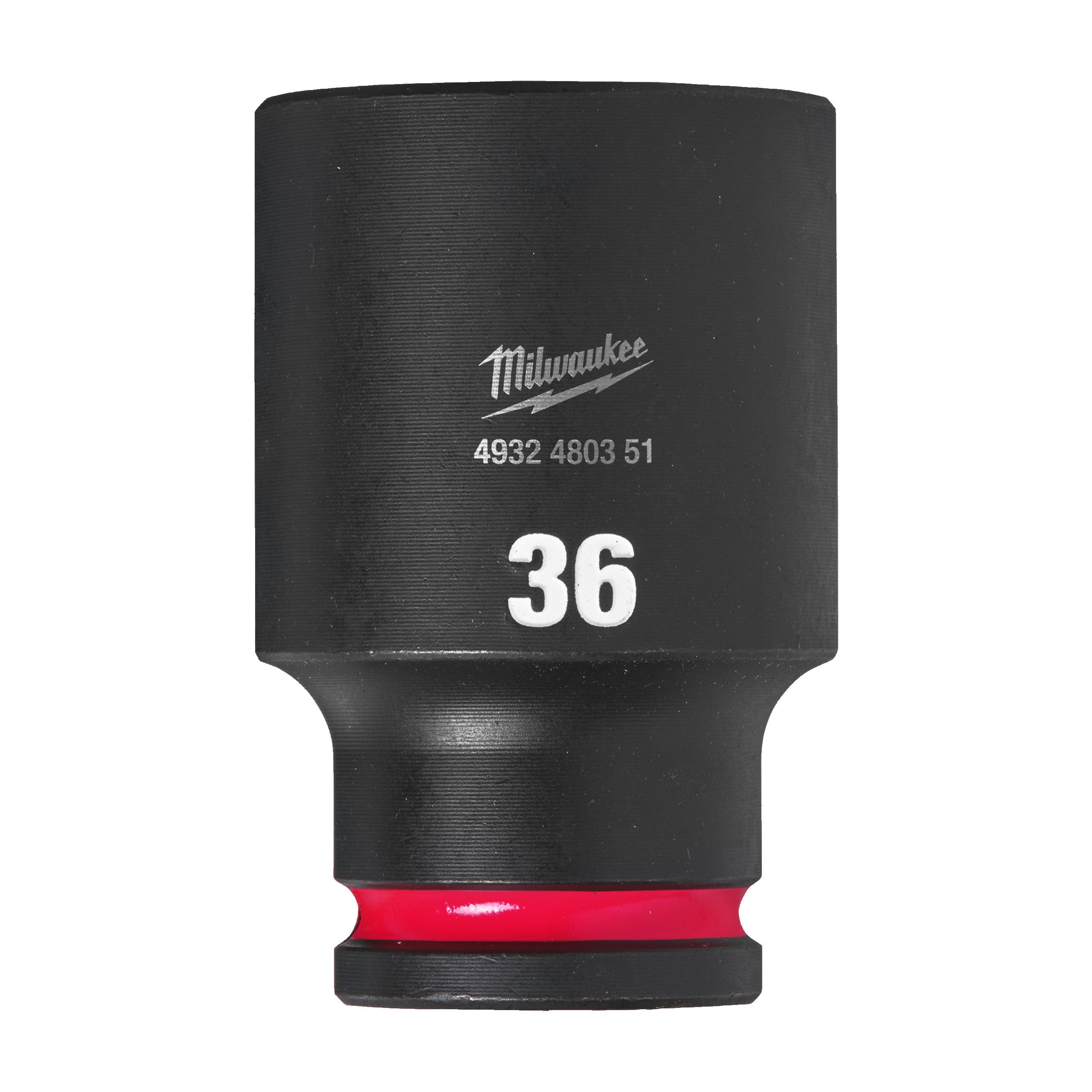 Milwaukee 4932480351 Shockwave 1/2" Square Long Socket 36 Mm