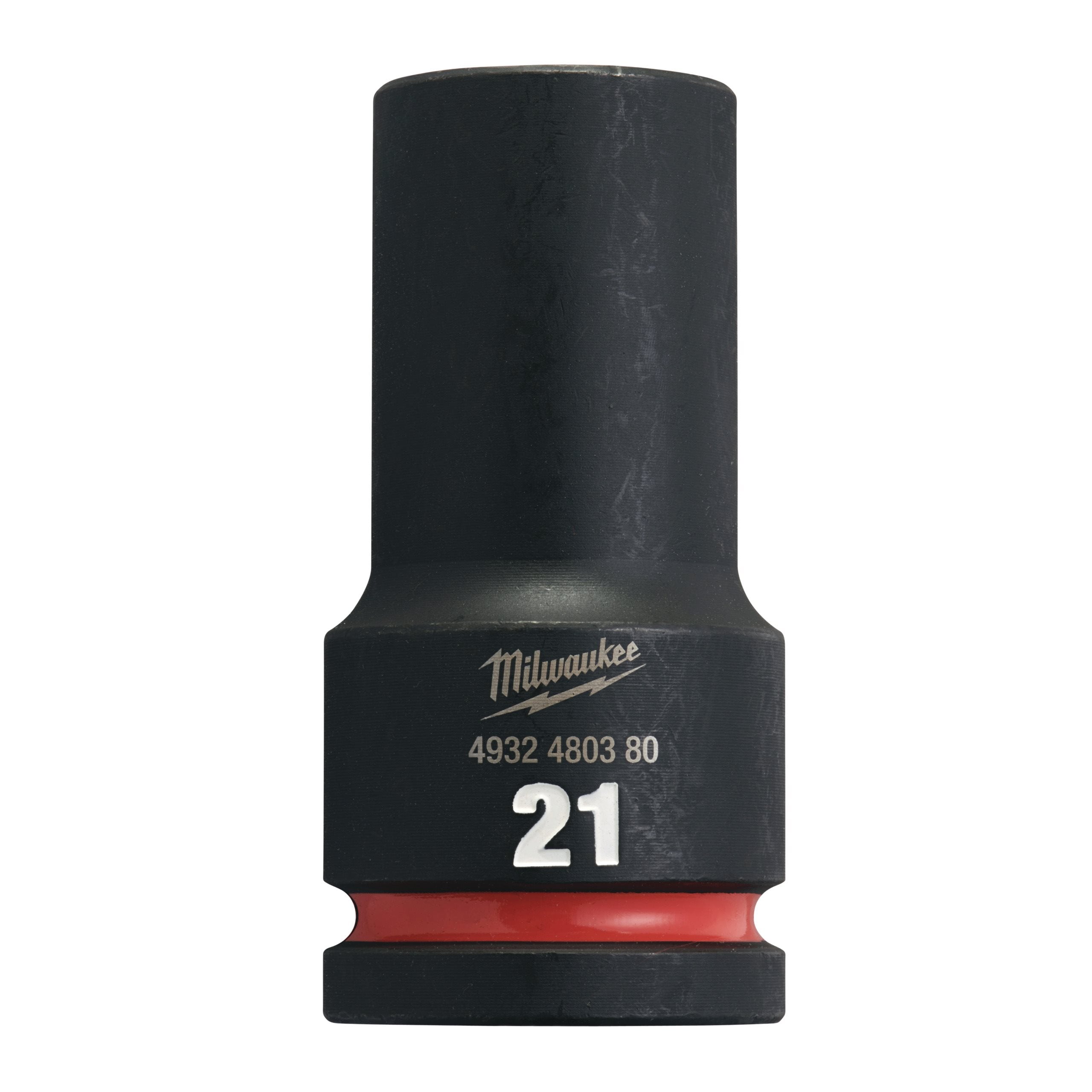 Milwaukee 4932480380 Shockwave 3/4" Square Long Socket 21 Mm