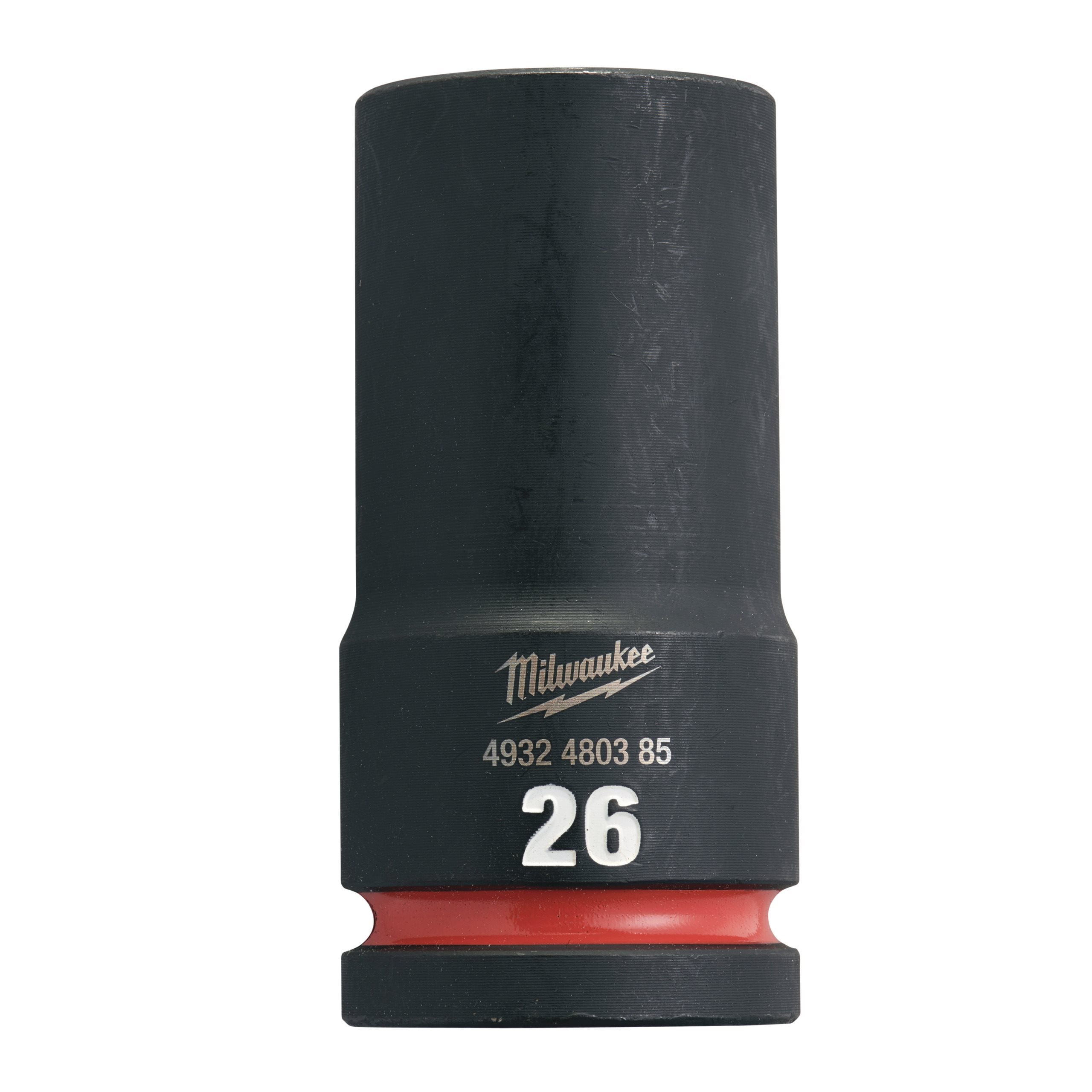 Milwaukee 4932480385 Shockwave 3/4" Square Long Socket 26 Mm