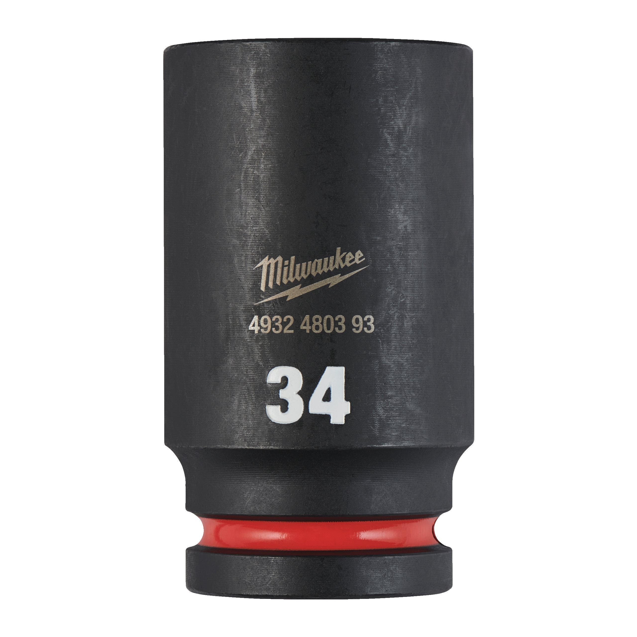 Milwaukee 4932480393 Shockwave 3/4" Square Long Socket 34 Mm